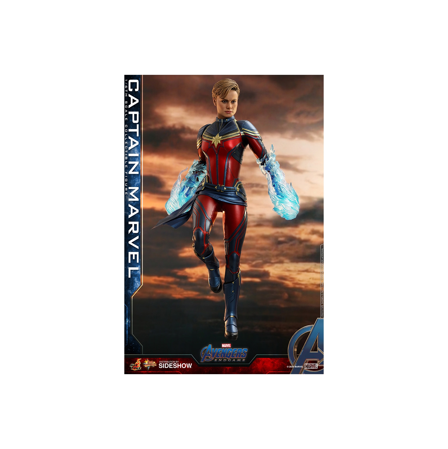 Avengers Endgame 11 po figurine d’action de série échelle 1/6 - Captain Marvel Hot Toys 906305