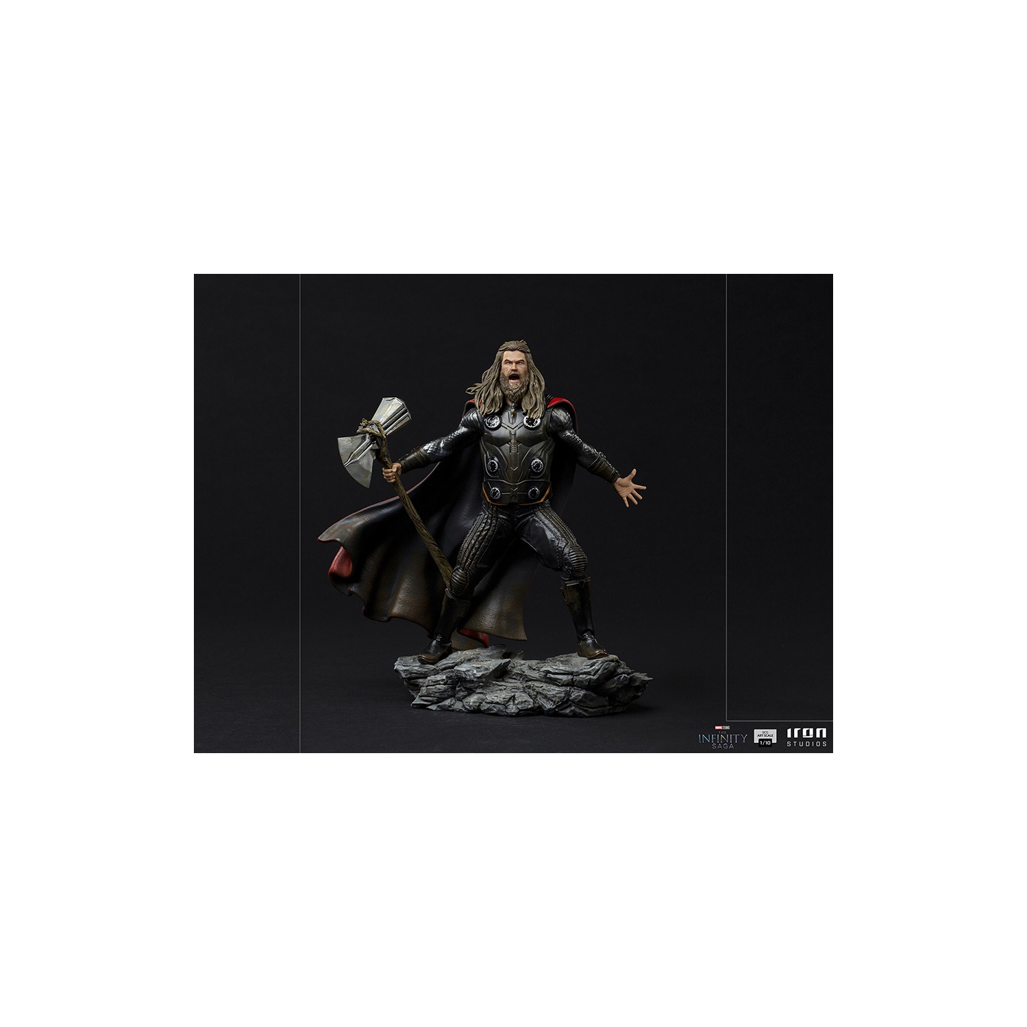 Marvel – Statue Diorama de la série Art Scale Avengers, 9 po, Avengers Endgame, Thor Ultimate Iron Studios 908678, 1:10