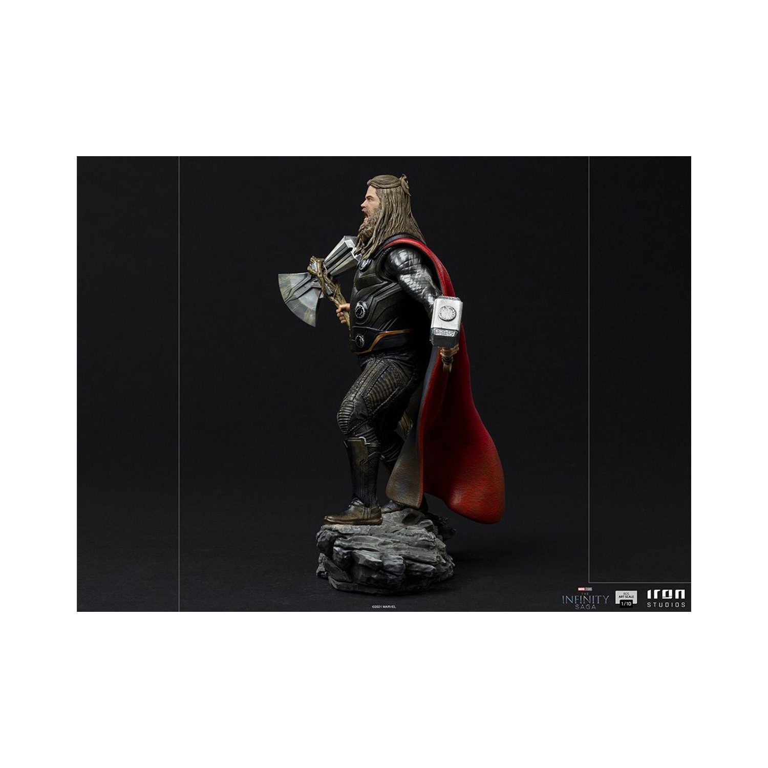Marvel – Statue Diorama de la série Art Scale Avengers, 9 po, Avengers Endgame, Thor Ultimate Iron Studios 908678, 1:10