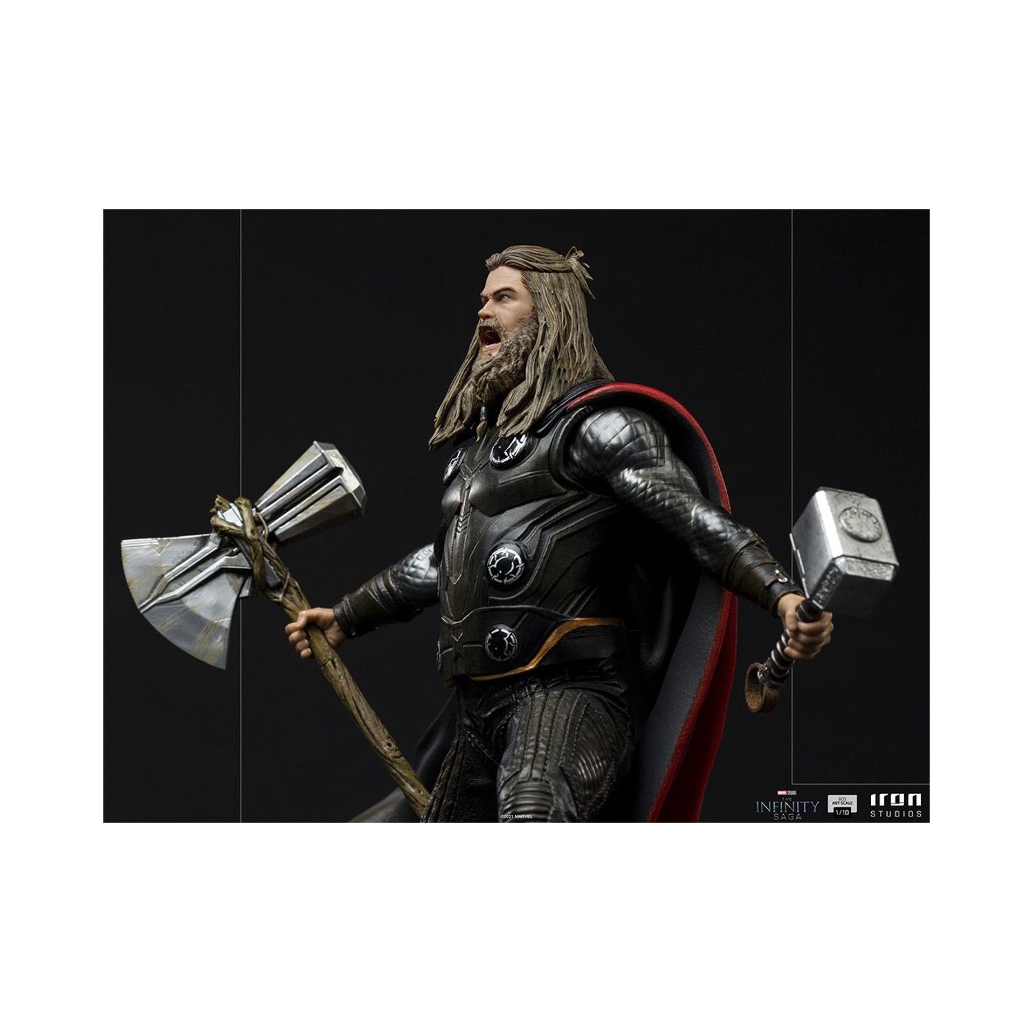 Marvel – Statue Diorama de la série Art Scale Avengers, 9 po, Avengers Endgame, Thor Ultimate Iron Studios 908678, 1:10