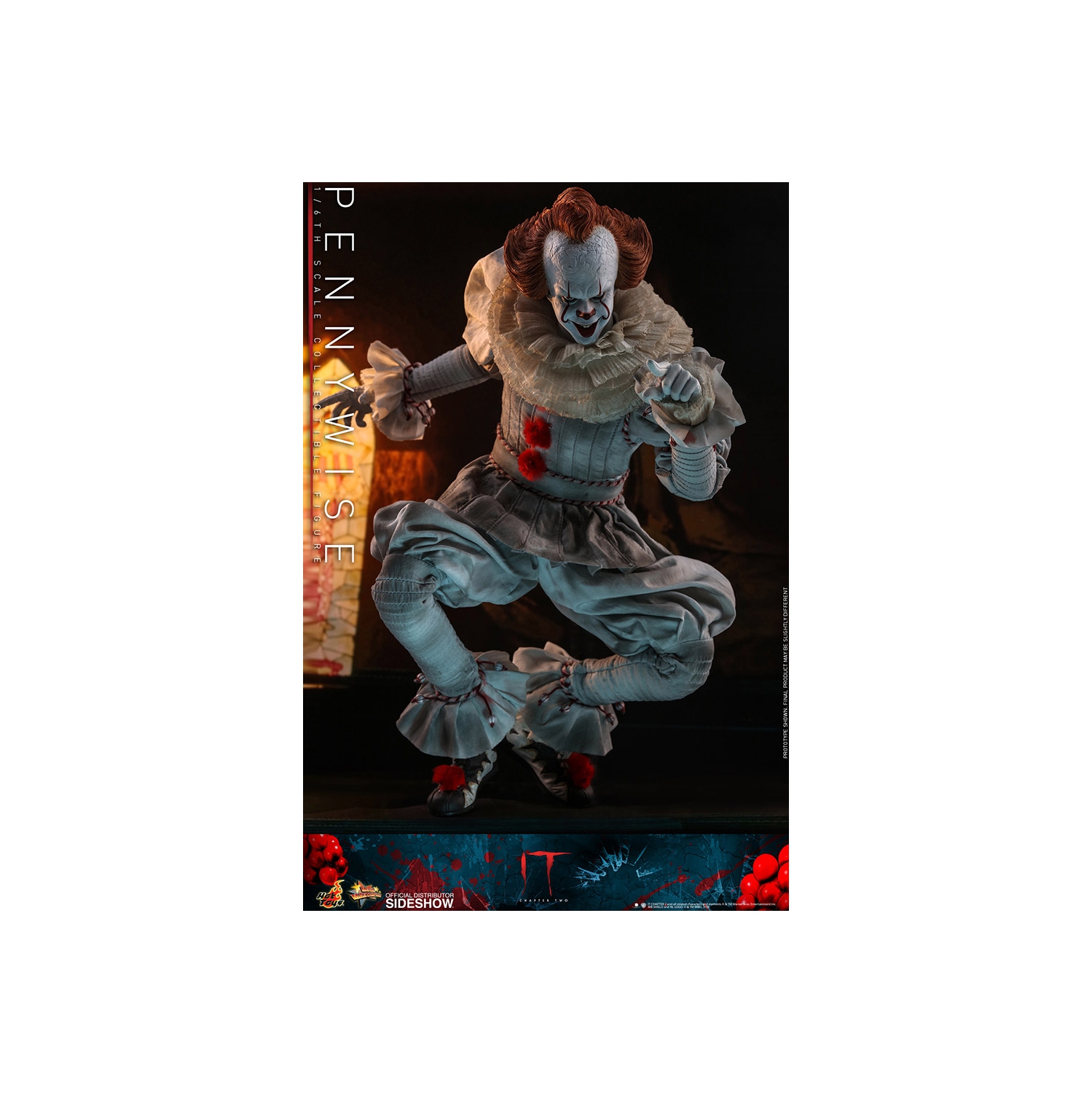 Figurine d’action de 12 po de série 1/6 de IT - Pennywise Hot Toys 904949