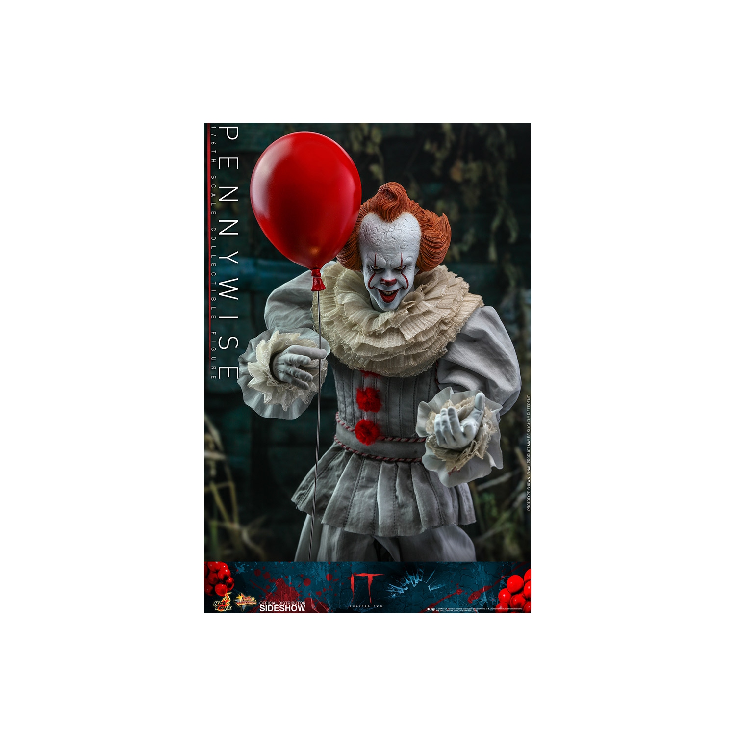 Figurine d’action de 12 po de série 1/6 de IT - Pennywise Hot Toys 904949
