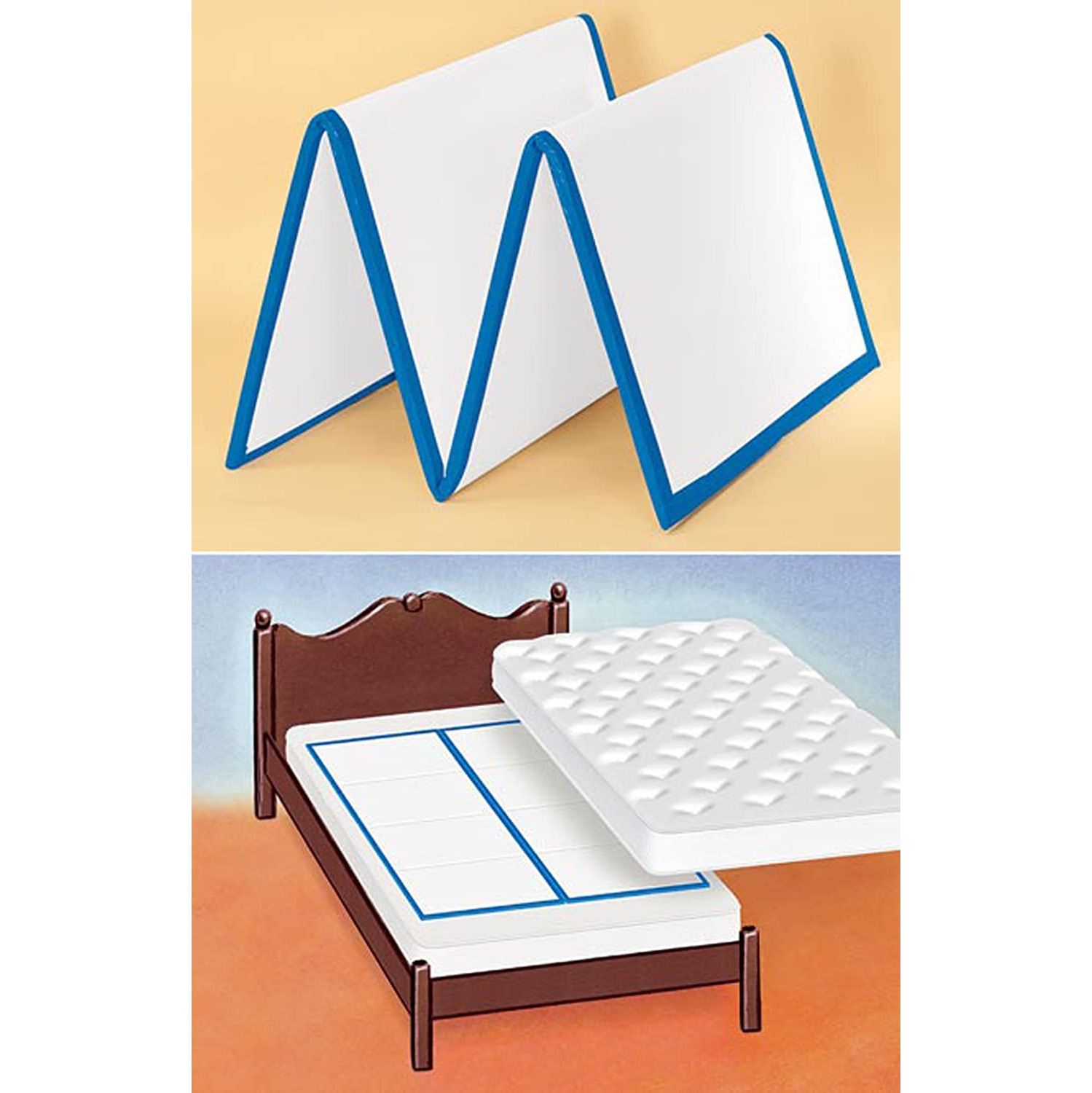 Panneaux de lit repliables pour support de matelas de 24 x 60 po