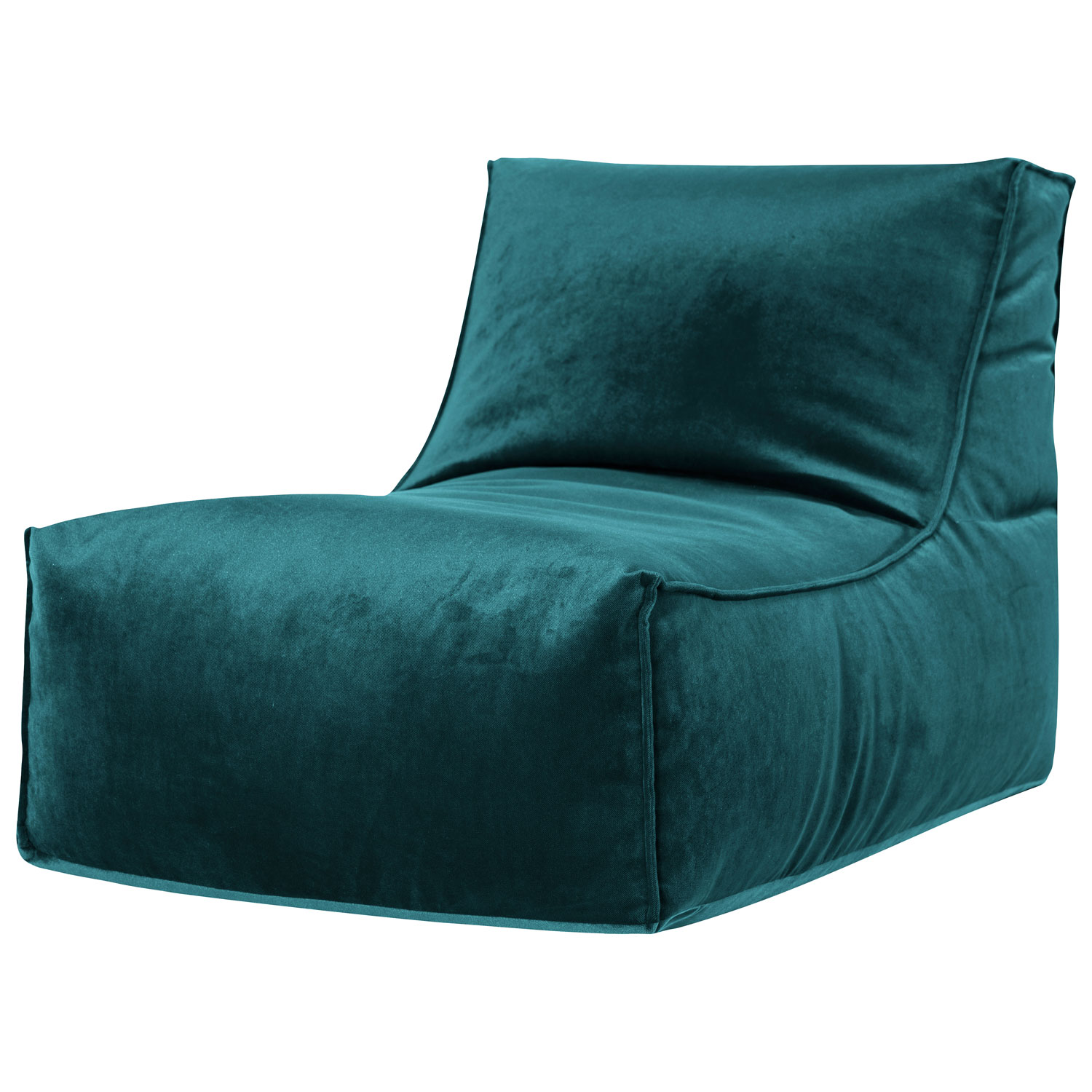 Rock Velvet Bean Bag Chair - Petrol