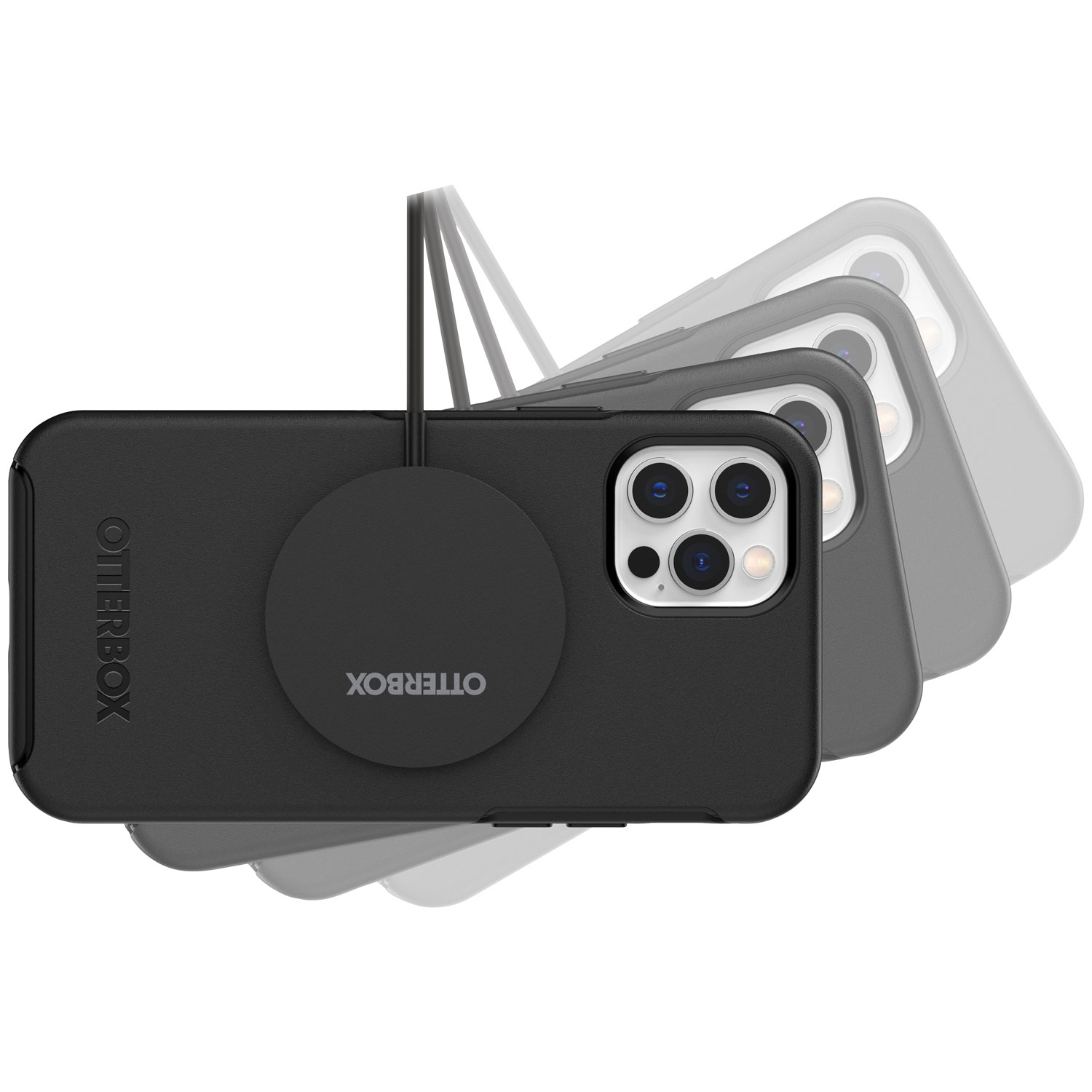 Tapis de chargement sans fil Qi de 15 W avec MagSafe d'OtterBox - Noir