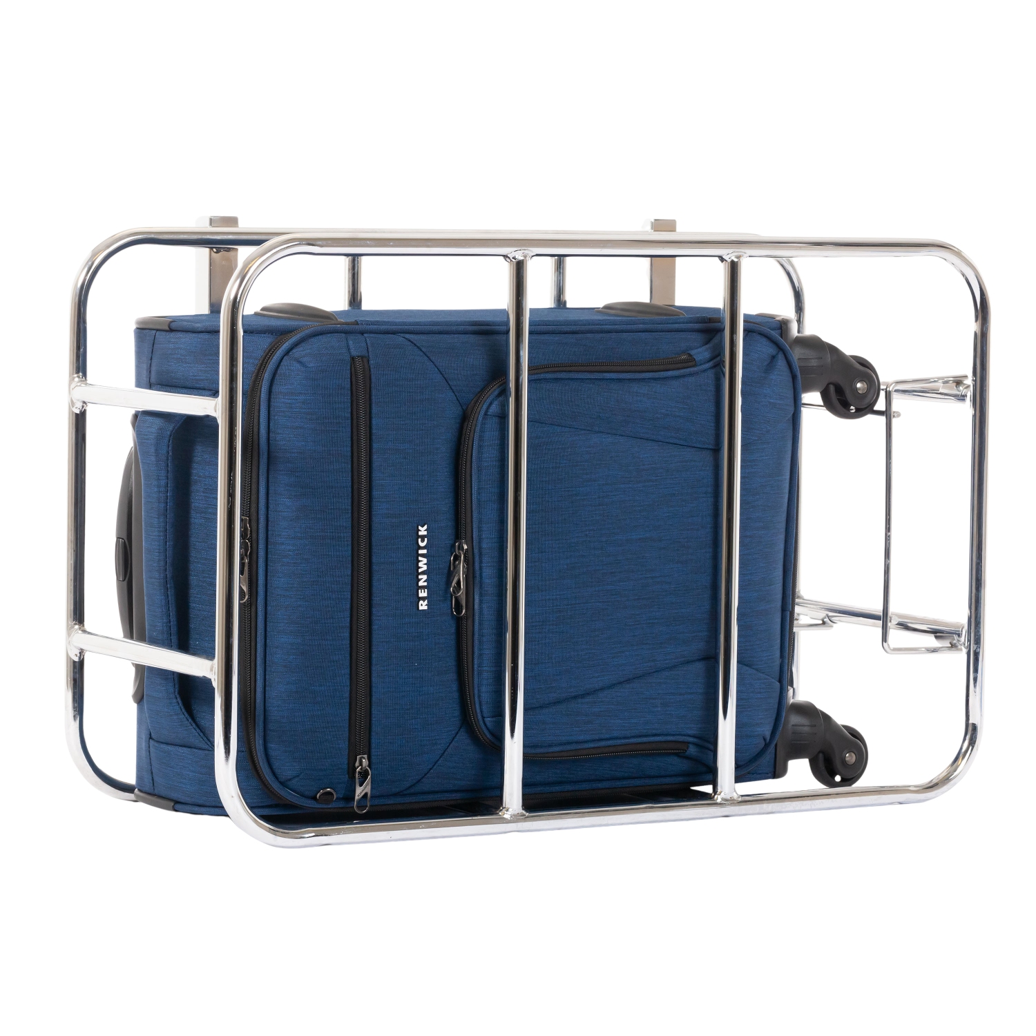 Renwick 3 Piece Lightweight 4 Wheeled Spinner Carry On and Suitcase Set Blue Best Buy Canada