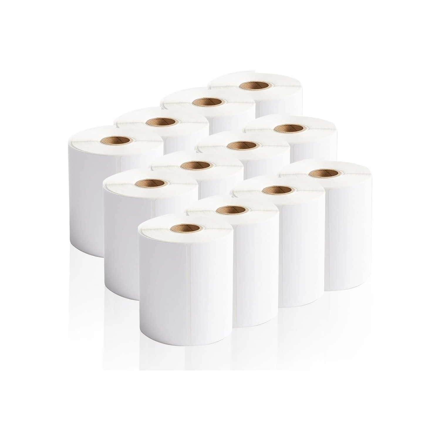 MotionGrey 12 Pack 4x6 Direct Thermal Shipping Labels 500 Labels/Roll, White Permanent Adhesive, Compatible with Rollo Zebra Printers for UPS FedEx