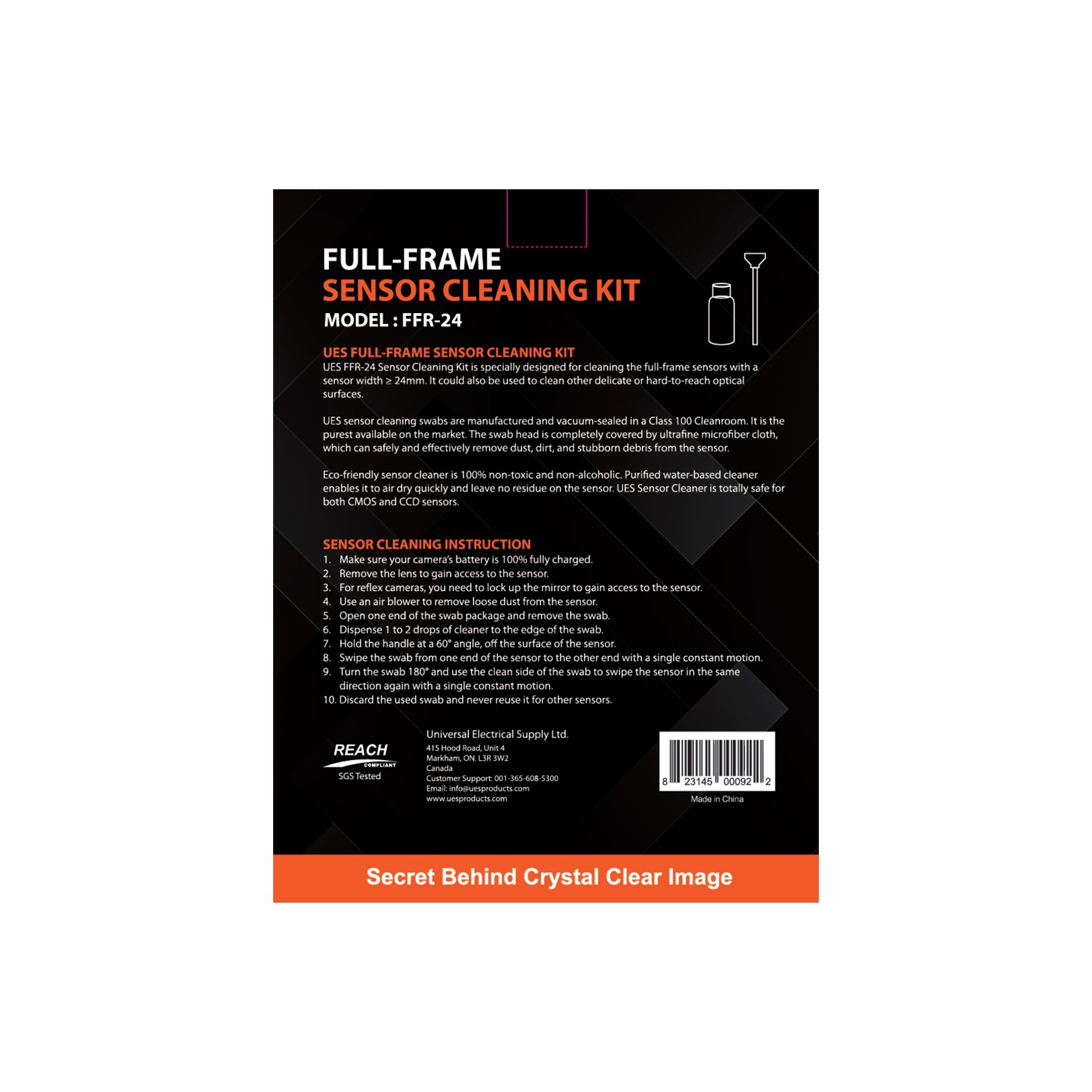 TROUSSE de nettoyage FFR24 POUR appareil photo reflex numérique ou reflex NUMÉRIQUE AVEC capteurs plein format