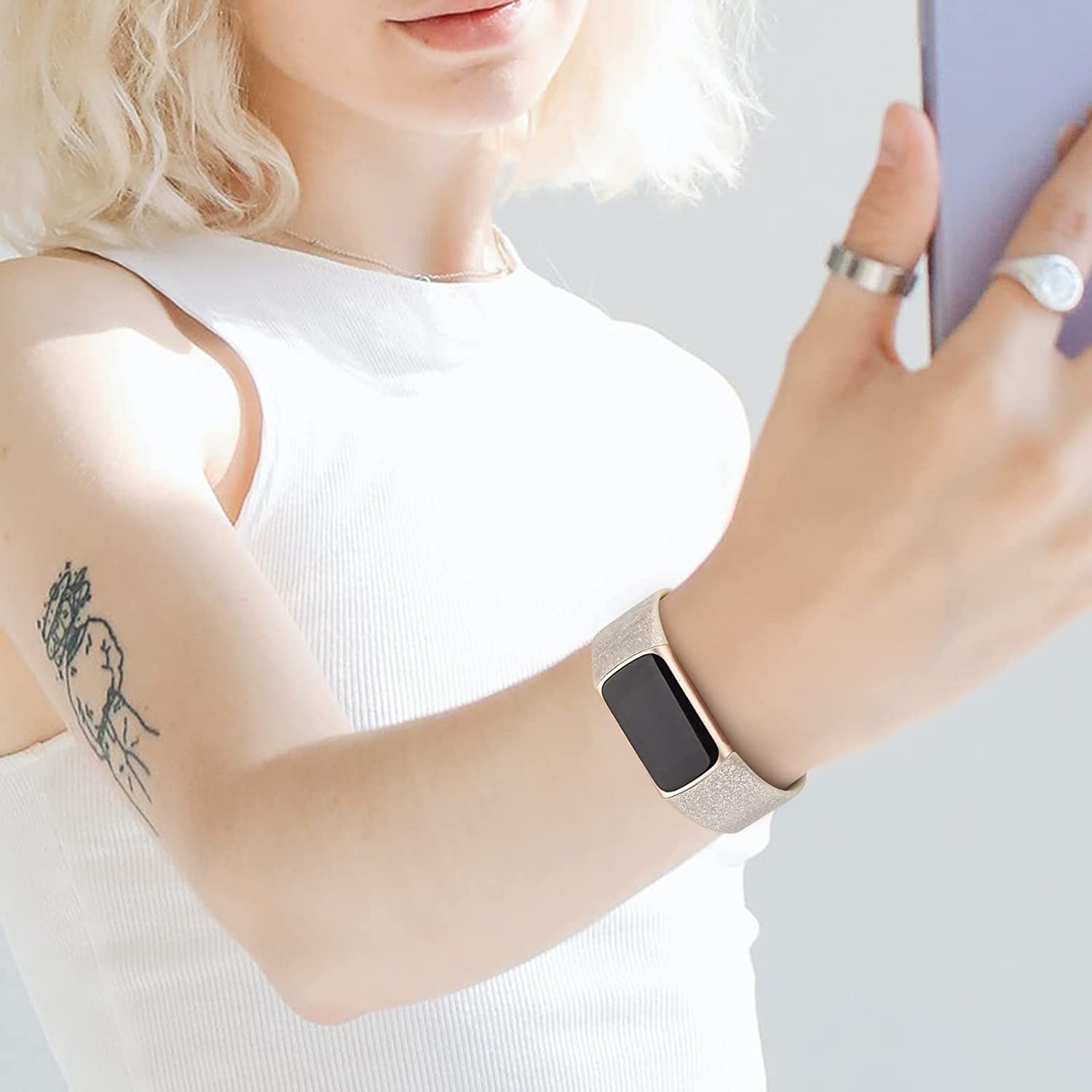 Classic Soft Silicone Strap Replacement Wristbands for Fitbit Charge 5 3 Pack