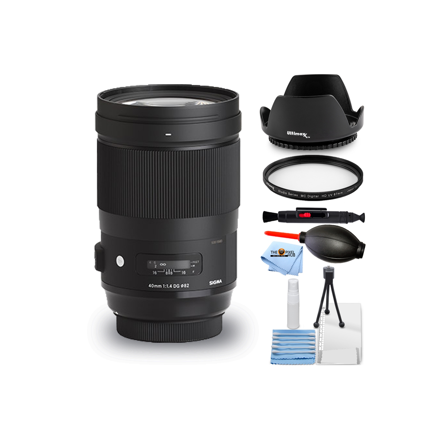 Sigma 50-100mm f/1.8 DC HSM Art Lens for Nikon F - 7PC Accessory Bundle