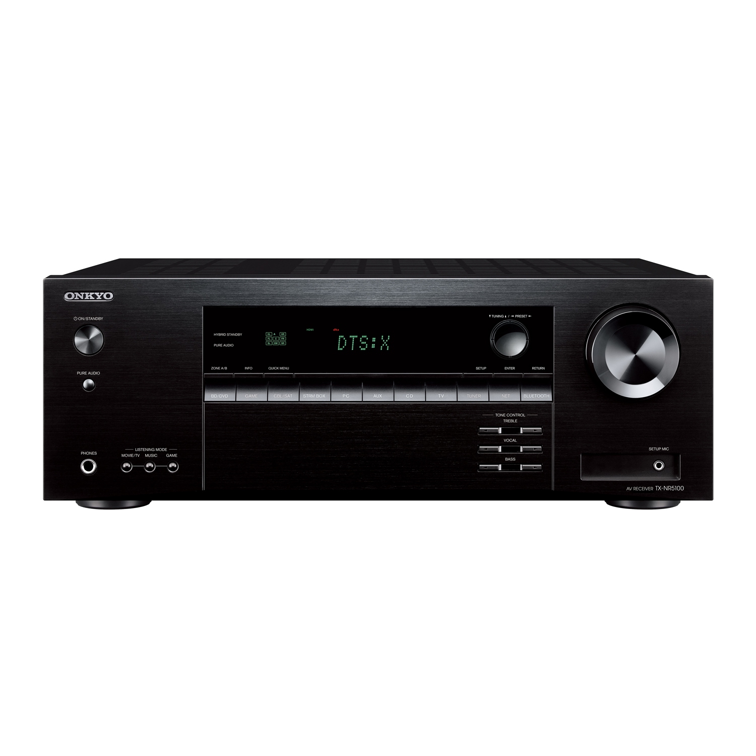 Onkyo TX-NR5100 Récepteur home cinéma 7.2 canaux avec compatibilité Dolby Atmos, Wi-Fi, Bluetooth, Apple AirPlay 2 et Amazon Alexa + kit de nettoyage