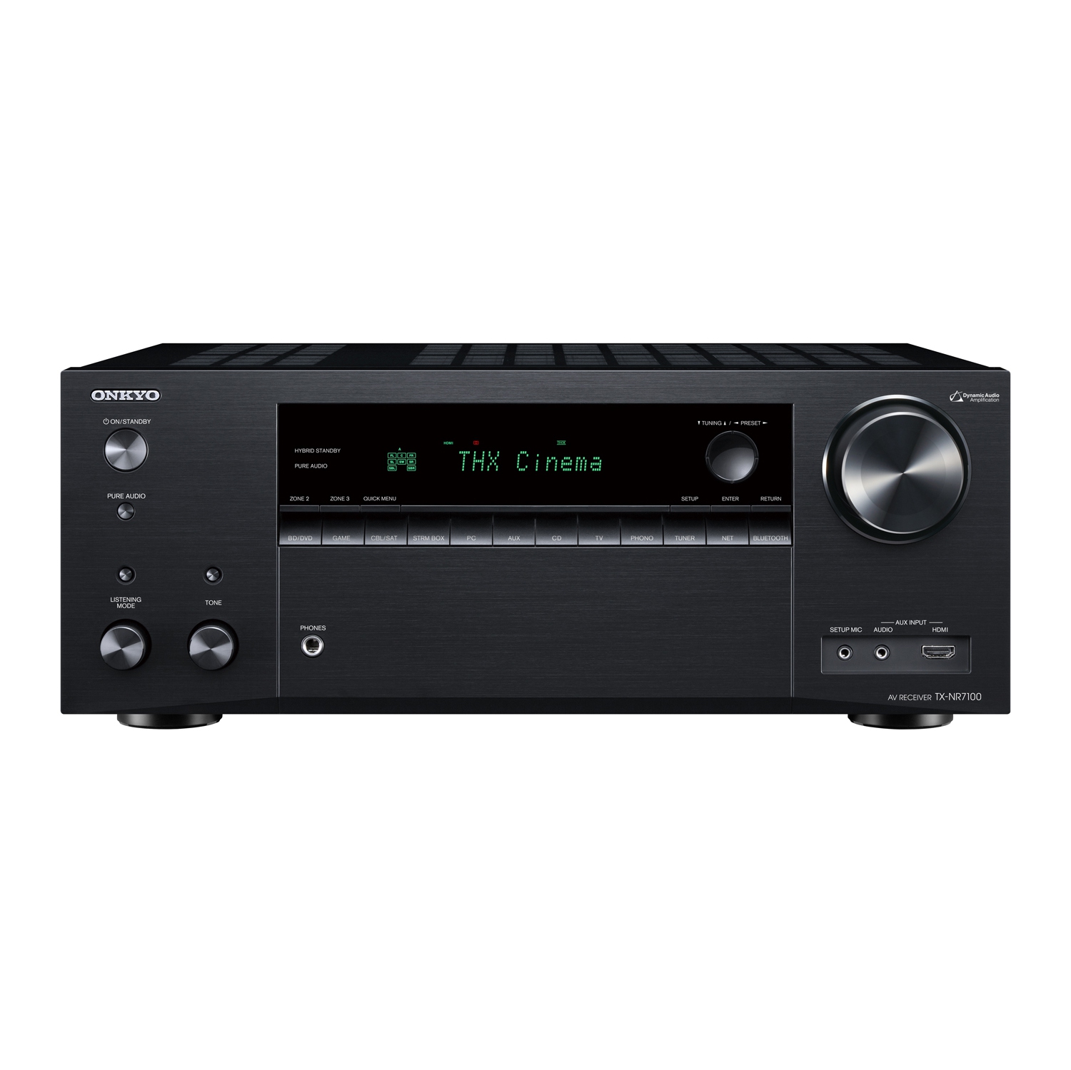 Onkyo TX-NR7100 Récepteur home cinéma 9.2 canaux avec compatibilité Dolby Atmos, Wi-Fi, Bluetooth, Apple AirPlay 2 et Amazon Alexa + kit de nettoyage