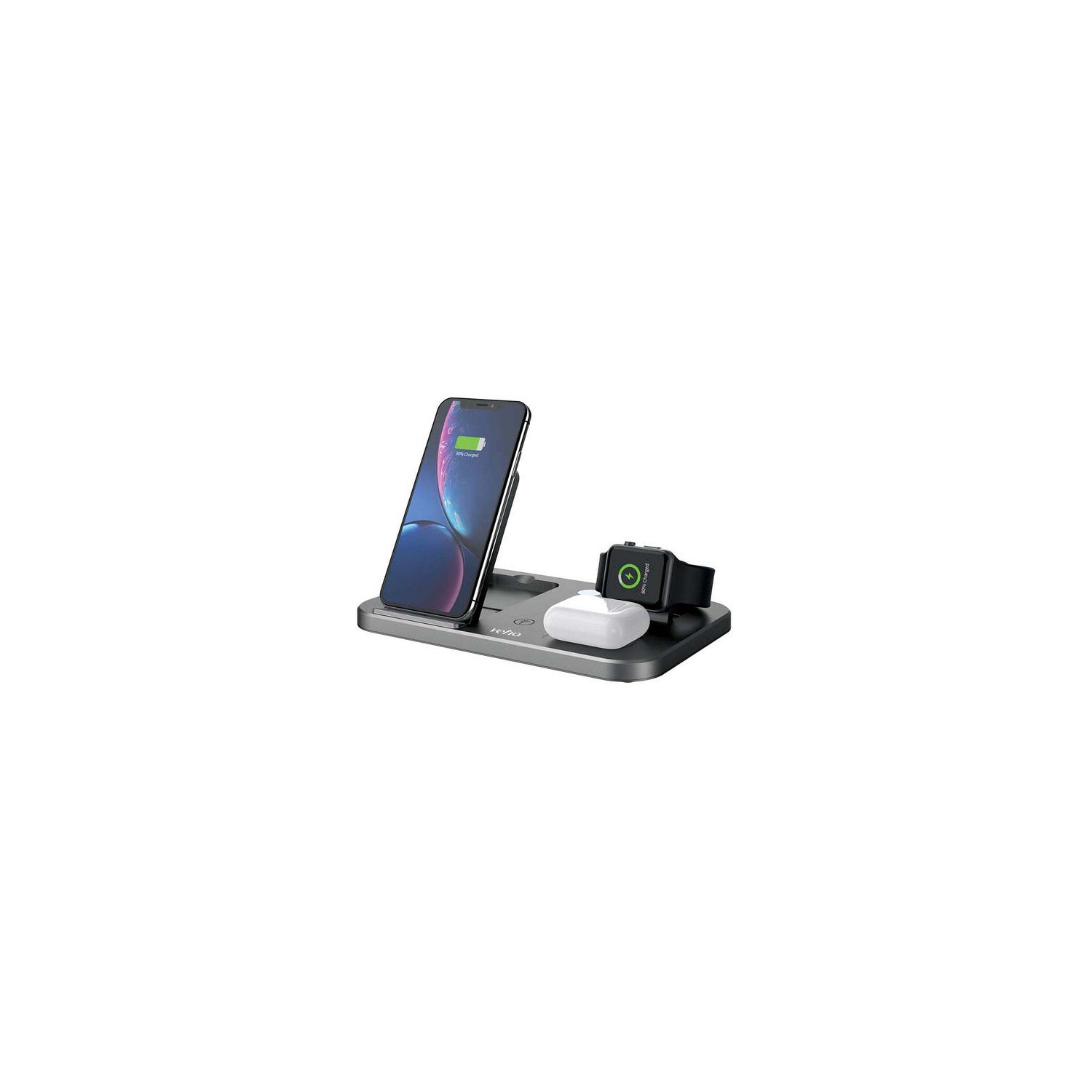 Veho DS-7 QI Wireless Multi-Charging Station - Grey
