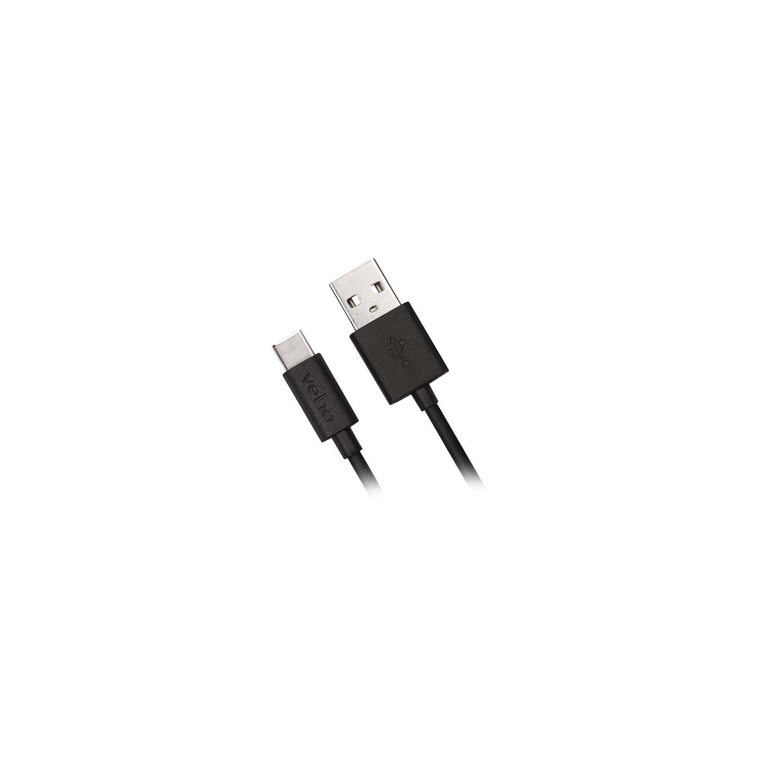 Veho Pebble USB-A to USB-C Charge & Sync Cable 1m - Black