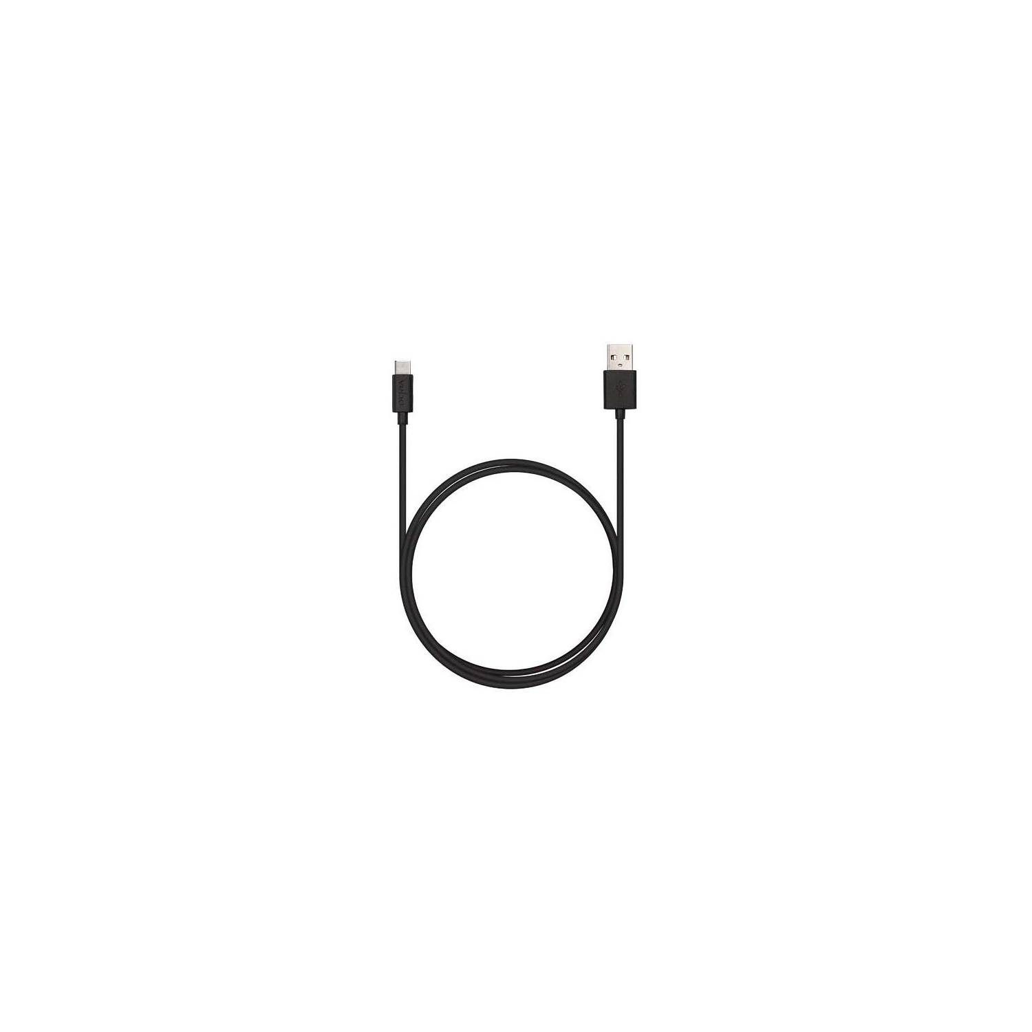 Veho Pebble USB-A to USB-C Charge & Sync Cable 1m - Black