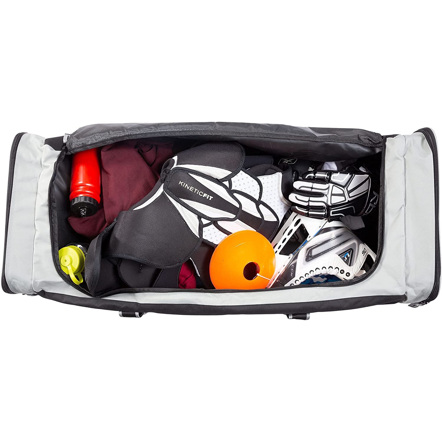 Jetstream Heavy Duty Multi Pocket Large Sports Gym Equipment 3-Pocket Travel Duffel Bag