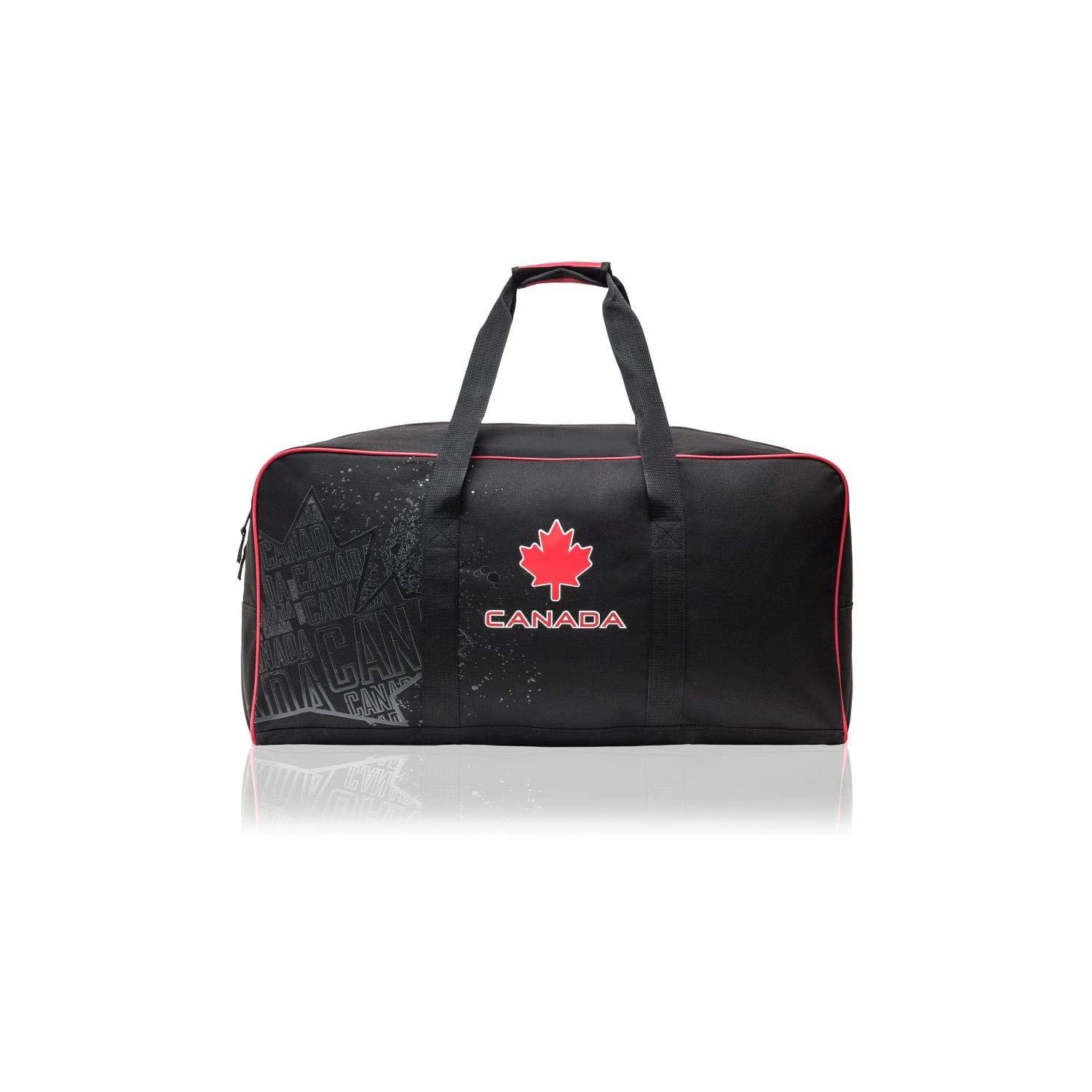 Canada Sports Luggage Travel Duffel Bag Durable Double Handles Black 30inch