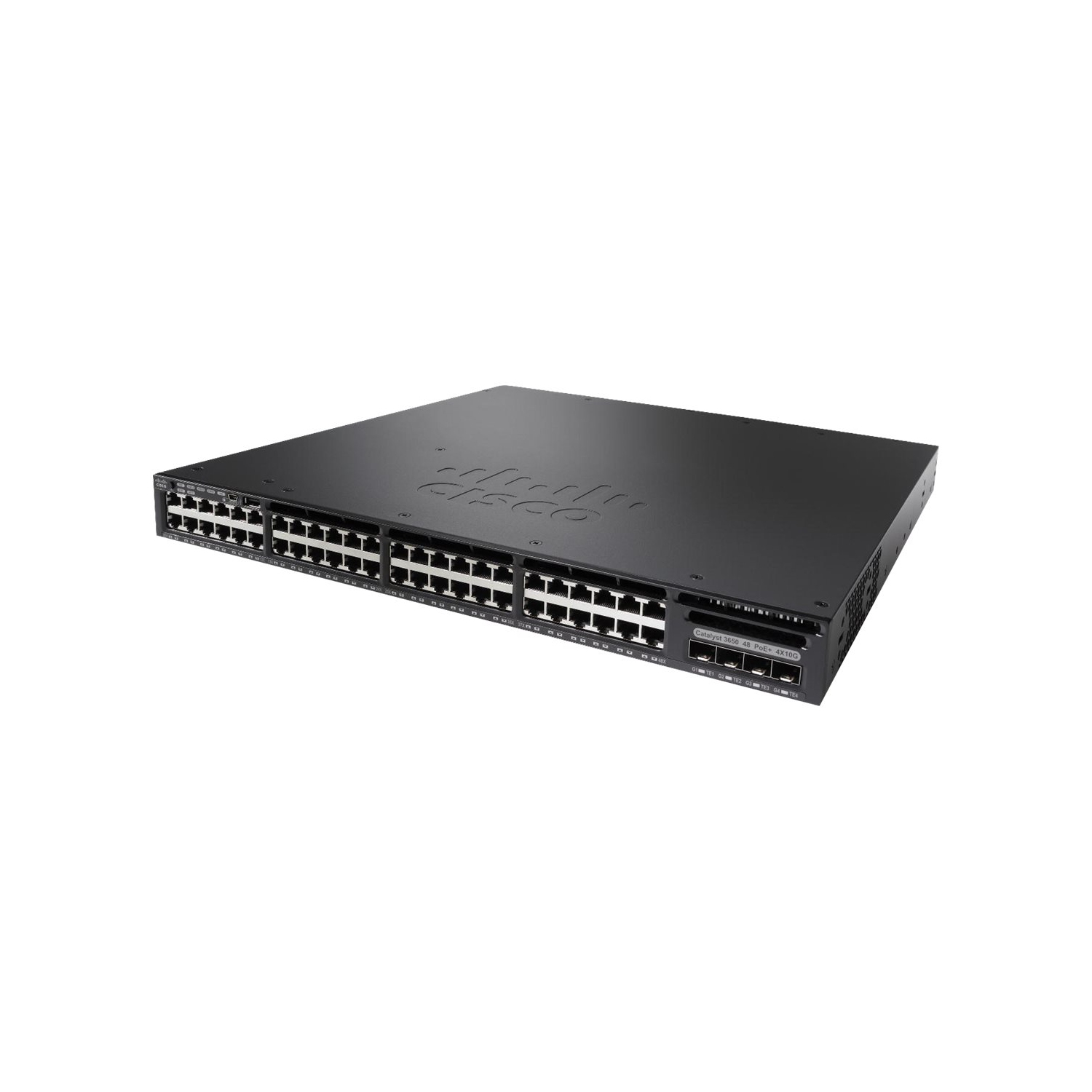 Cisco Catalyst 3650-48TQ-S - Switch - L3 - managed - 48 x 10/100/1000 + 4 x 10 Gigabit SFP+ - desktop, rack-mountable