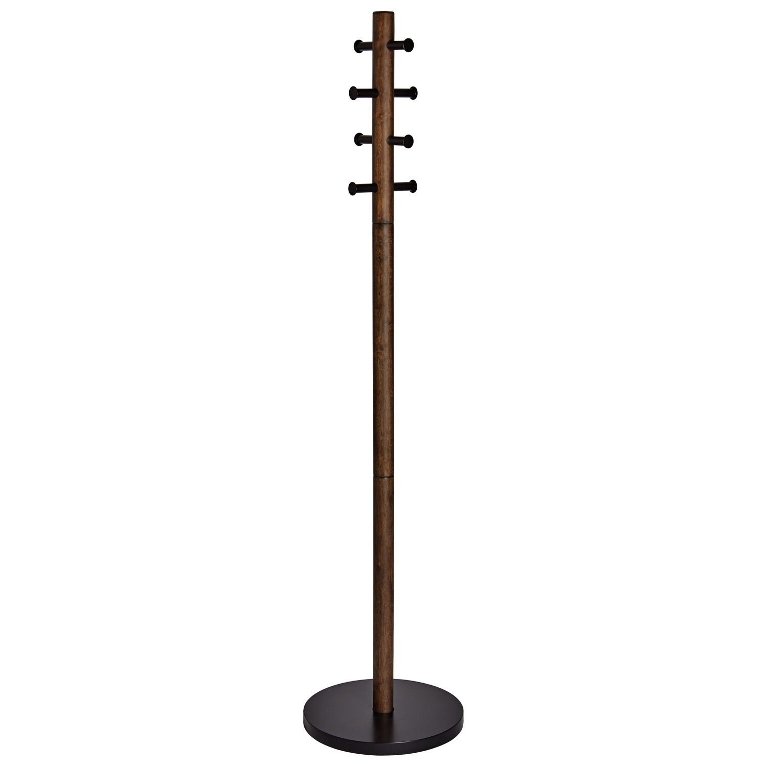 Portemanteau en bois Pillar d'Umbra - Noir/Noyer