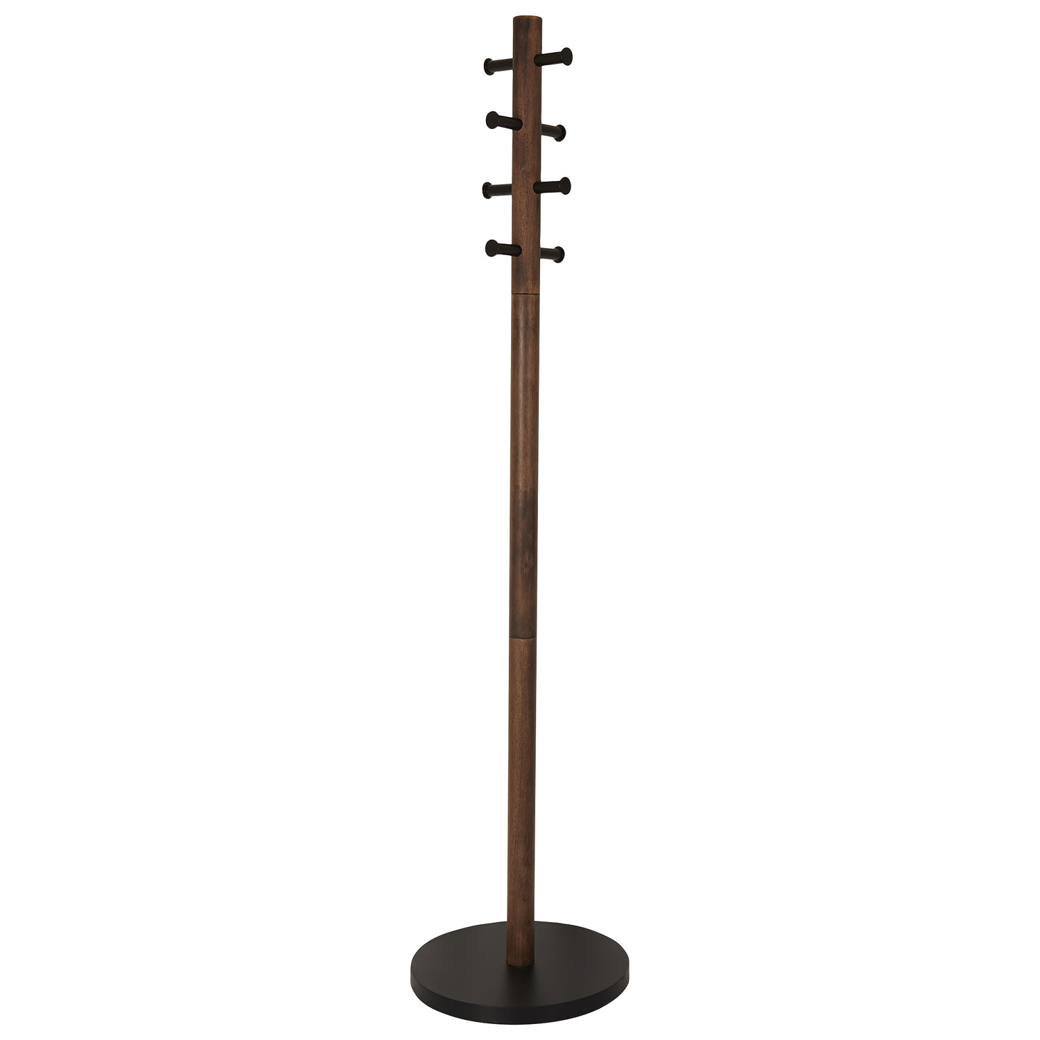 Portemanteau en bois Pillar d'Umbra - Noir/Noyer