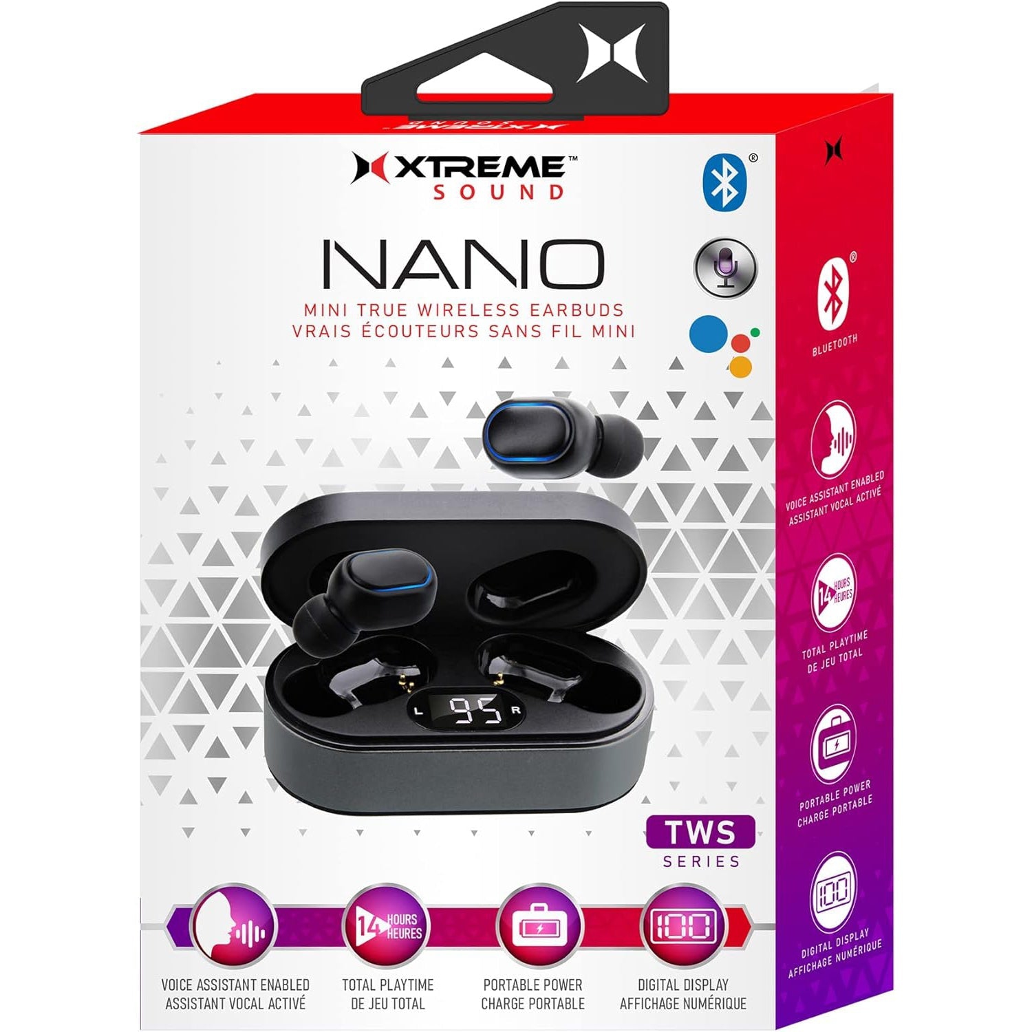Xtreme Nano True Wireless Earbuds W/ voice assist