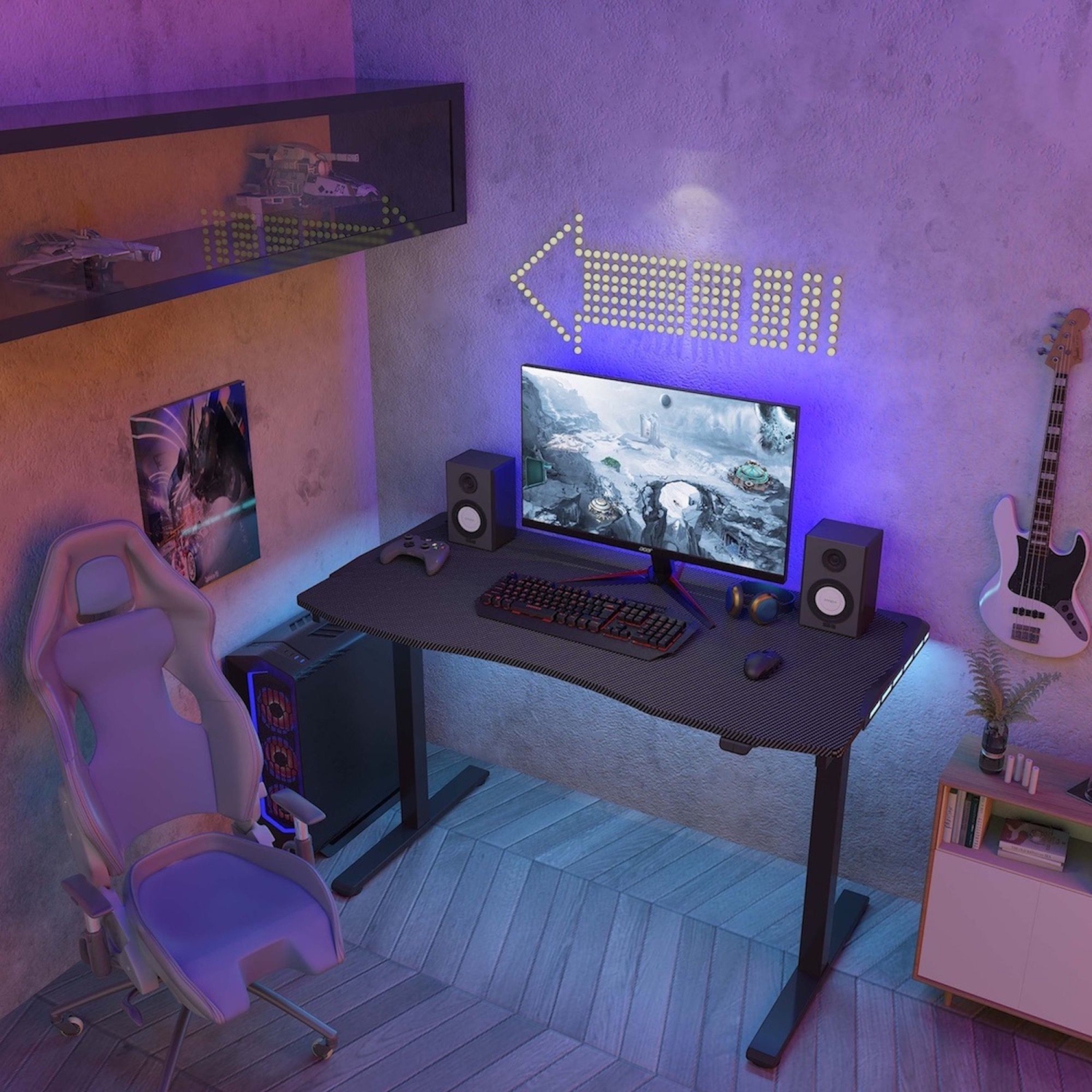 HIGHmore Tron Gaming Desk