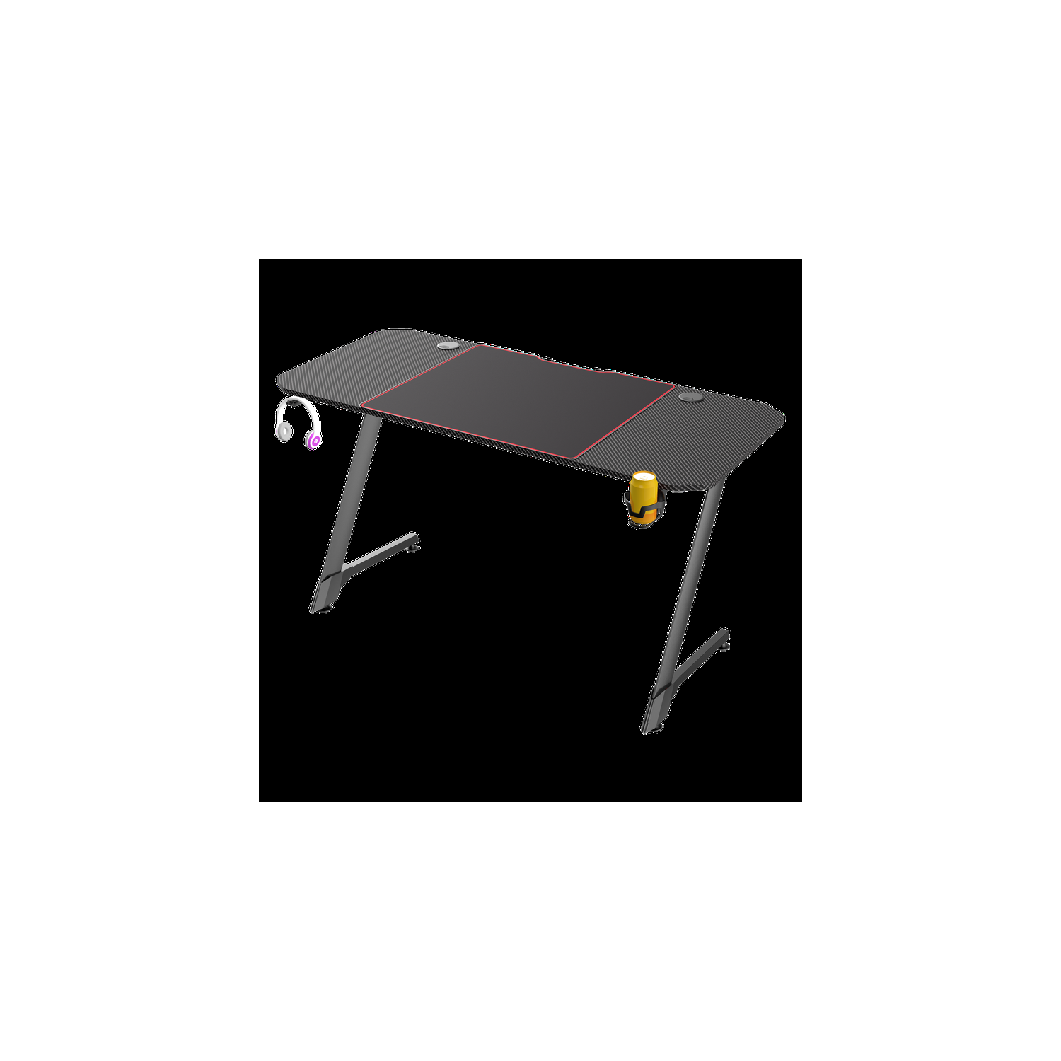 Highmore Aggro 55 LED Gaming Desk Black HM-GD009-001 - Best Buy