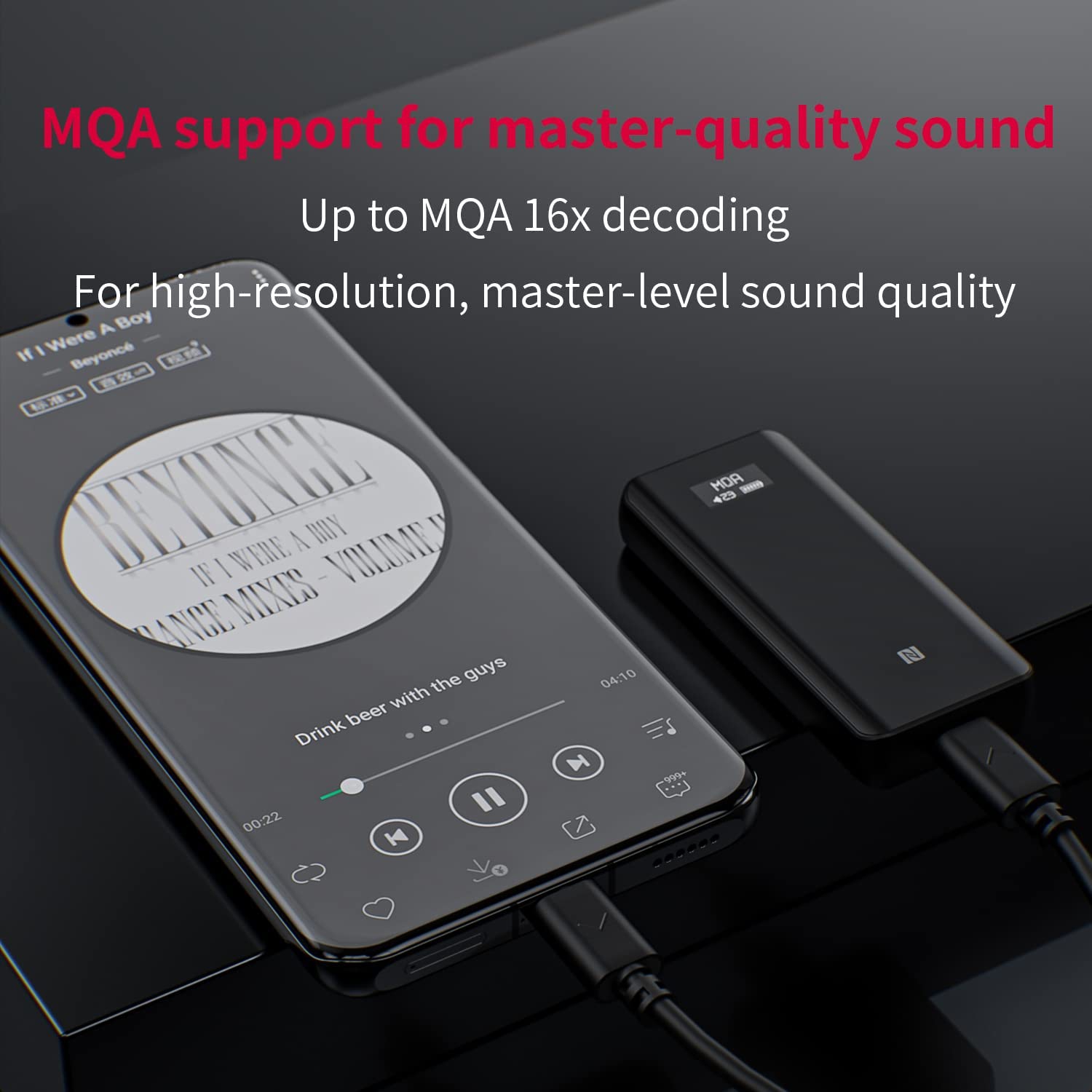 FiiO BTR5 L-C Bluetooth Amplifier with Type-C to Lightning