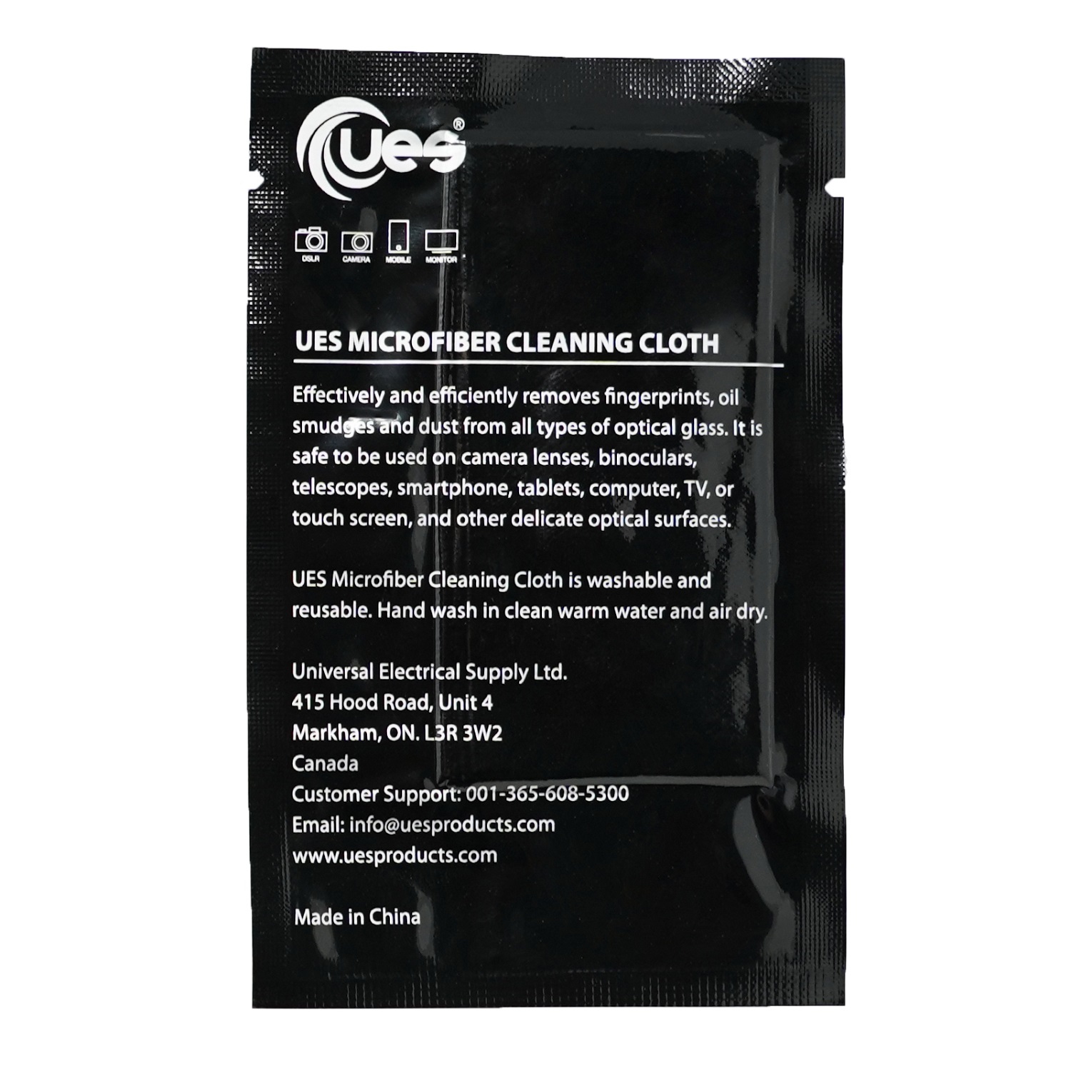 CHIFFON en microfibre Superfine Free DE UES LINT pour nettoyer l’objectif, l’écran de téléphone, le portable, les lunettes, la tablette DEL