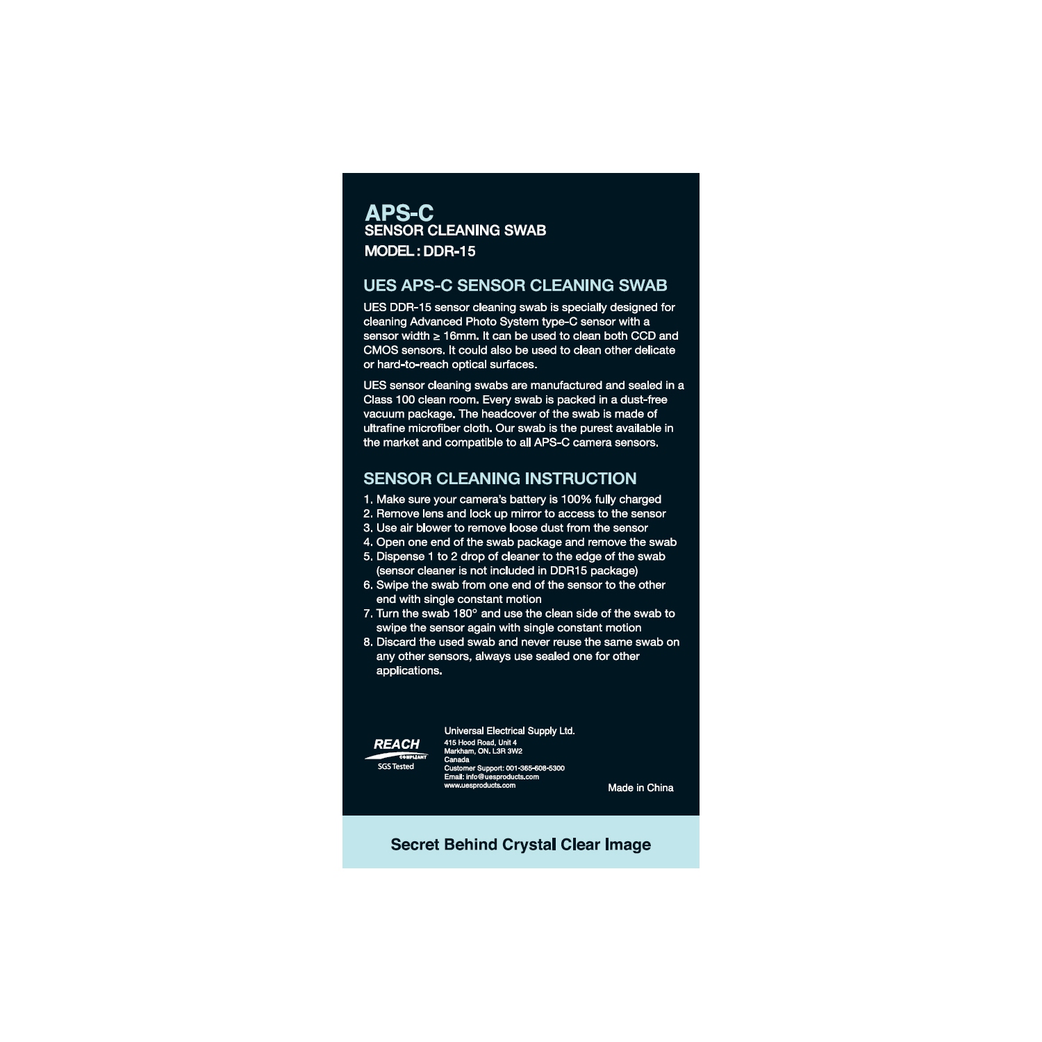 Tampons de nettoyage DDR15 pour appareils photo reflex numériques ou reflex numériques pour capteurs APS-C