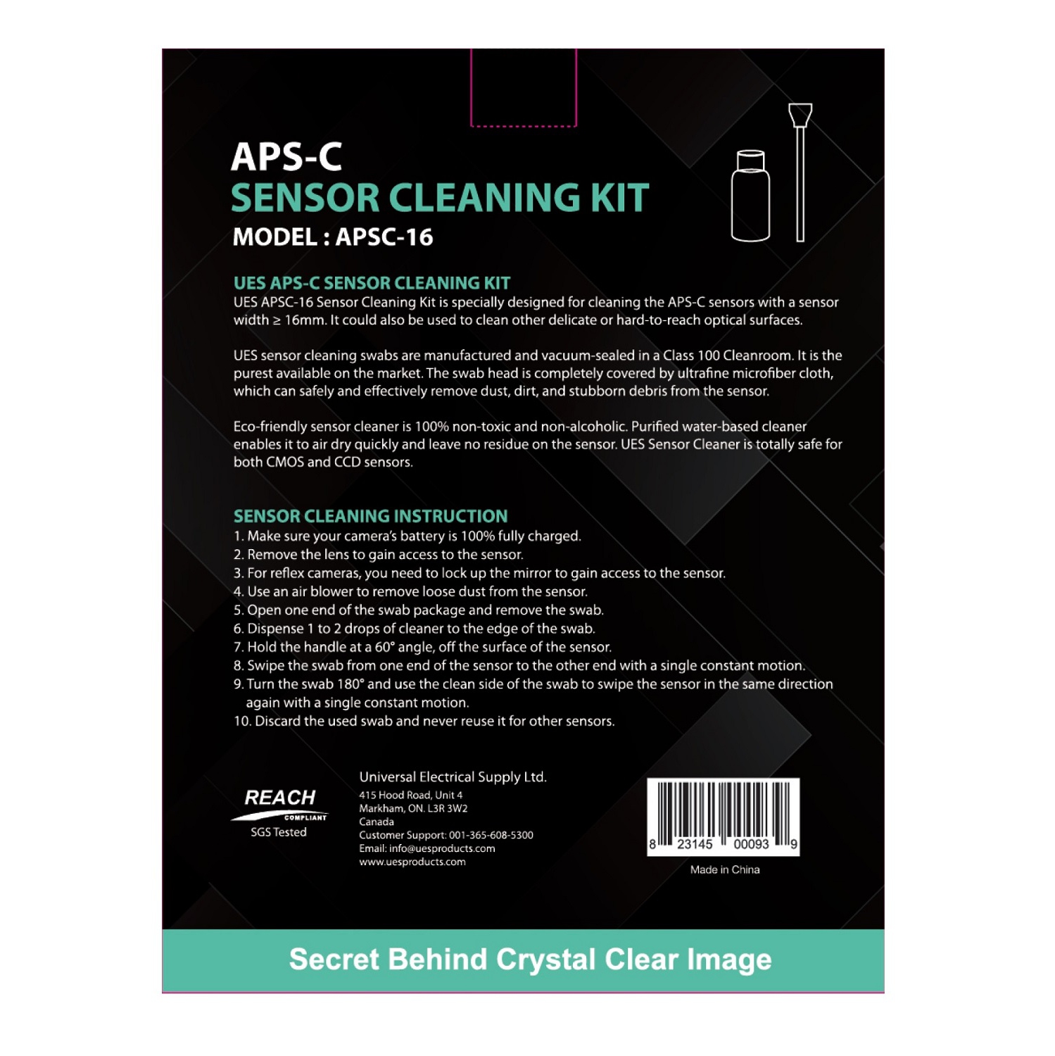 TROUSSE de nettoyage APSC16 POUR appareil photo reflex numérique ou reflex NUMÉRIQUE CAPTEUR APS-C