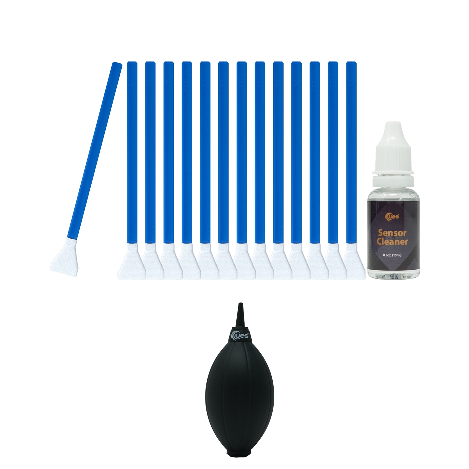 Trousse de nettoyage pour capteur plein format D’appareil photo DE UES PHOTOS et souffleur de poussière du capteur d’objectif