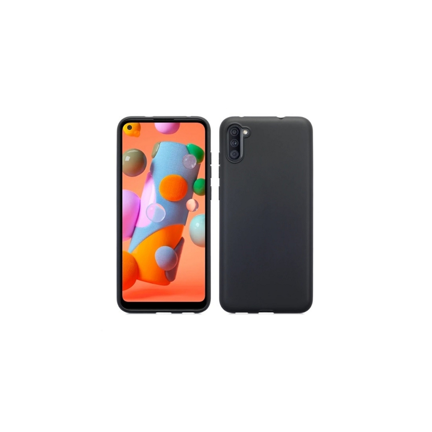 【CSmart】 Étui Coque arrière souple en gelée de silicone TPU mince pour Samsung Galaxy A13 5G / A04s, Noir