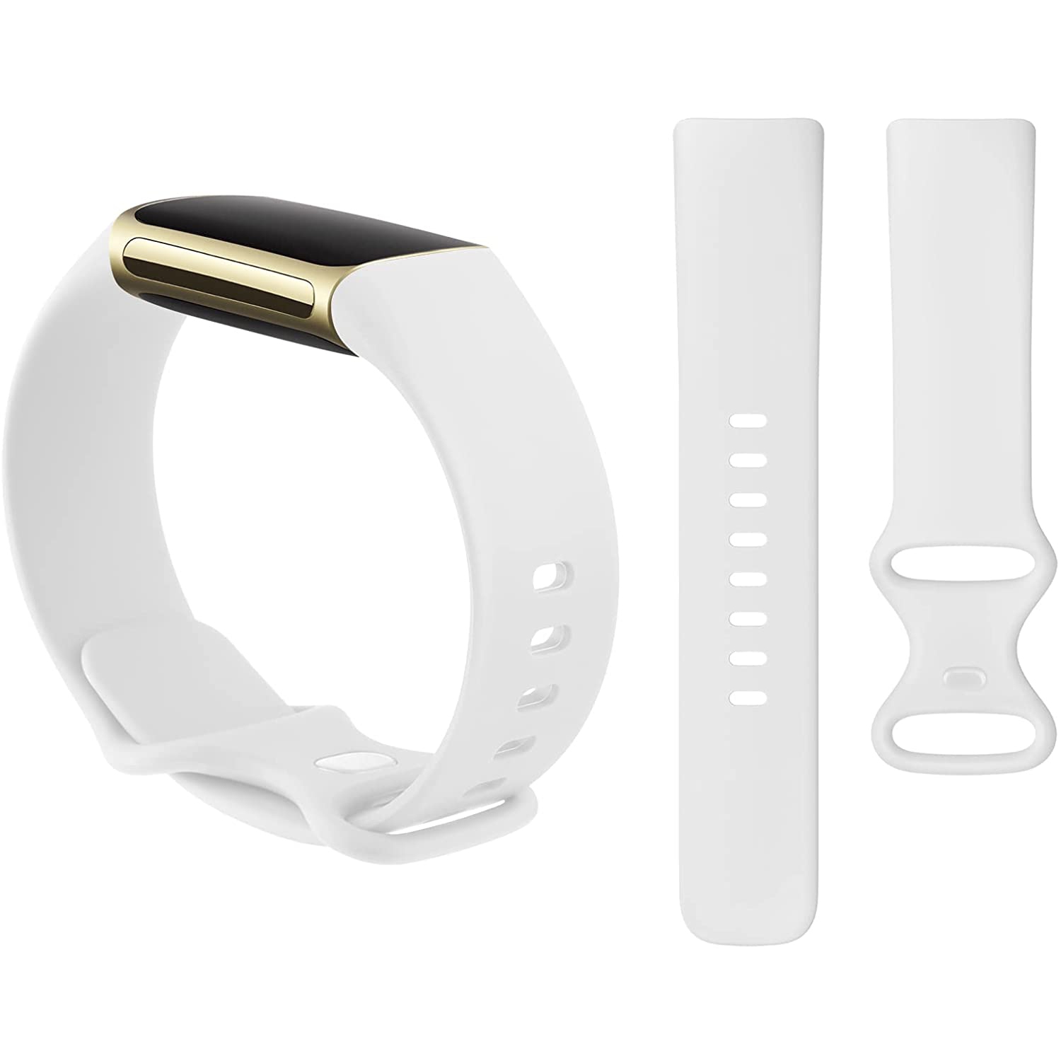 5 PACK Bands Compatible with Fitbit Charge 5 Band for Women Men, Soft Silicone Sport Strap Replacement Wristbands for Fitbit Charge 5 Smartwatch