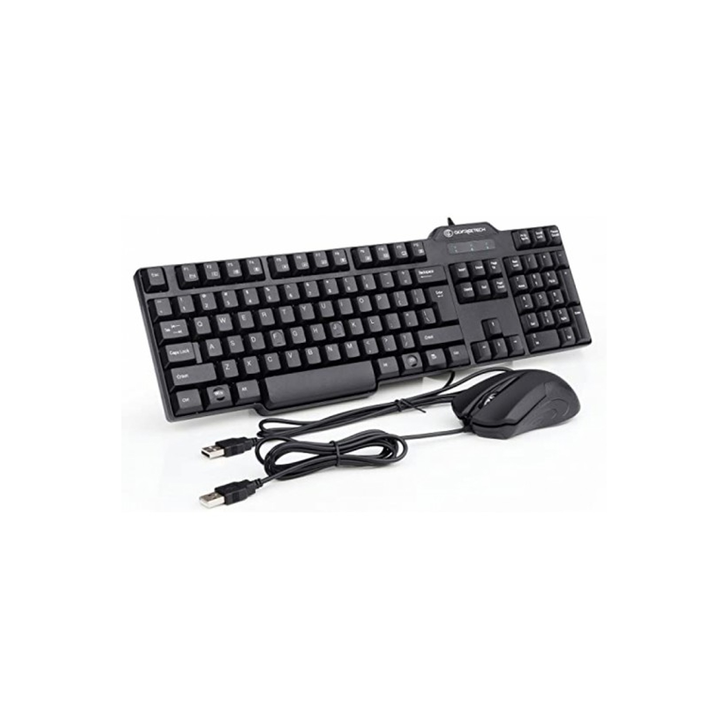 Havit KB272CM USB Wired Keyboard & Mouse Kit - Black (English Layout)