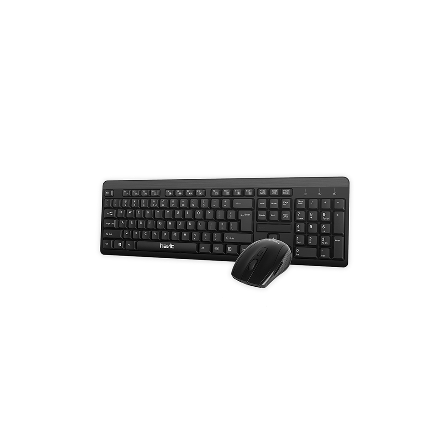 Havit KB260GCM 2.4GHz Wireless Keyboard & Mouse Kit - Black
