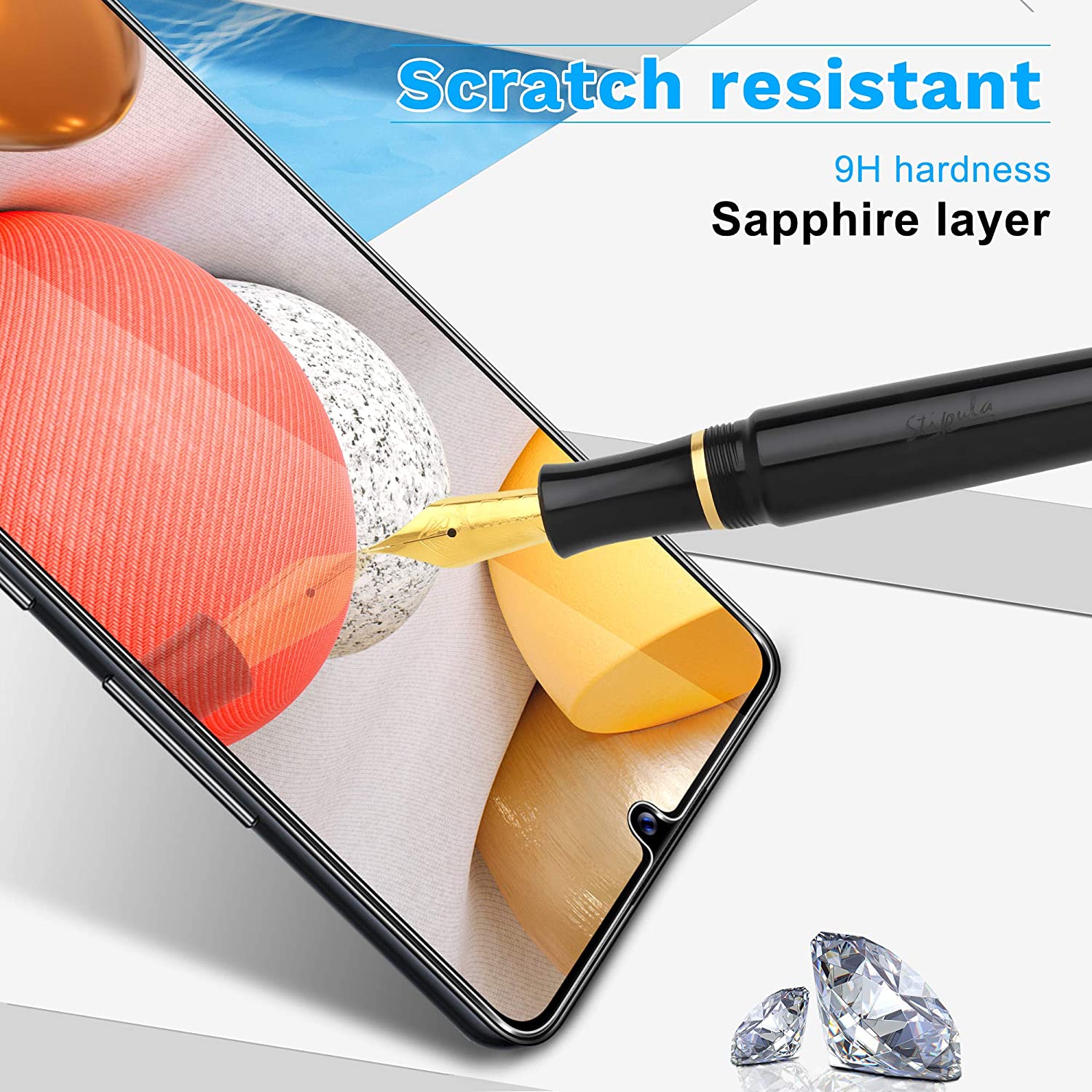 (KeeGuard) For Samsung A42 5G Screen Protector Tempered Glass - Full Coverage Display Guard for Galaxy A42