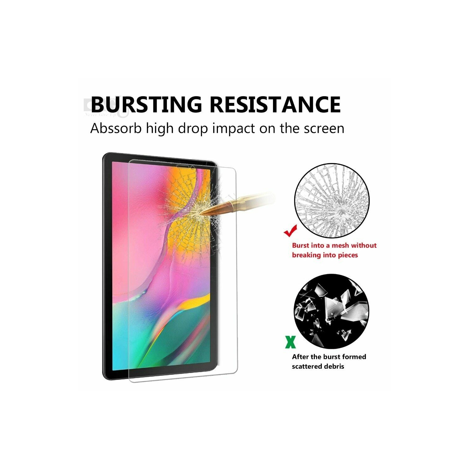 ( KeeGuard ) Protecteur d'écran en verre trempé pour Samsung Galaxy Tab A 8,4 pouces 2020 SM-T307