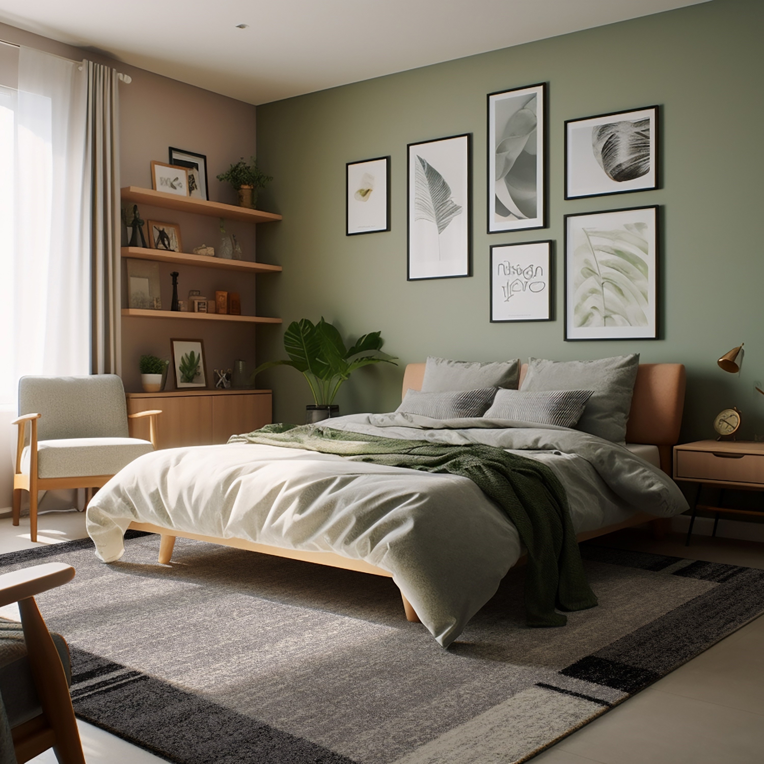 Rug Branch Wasl Contemporary Geometric Grey/Black Indoor Area Rug