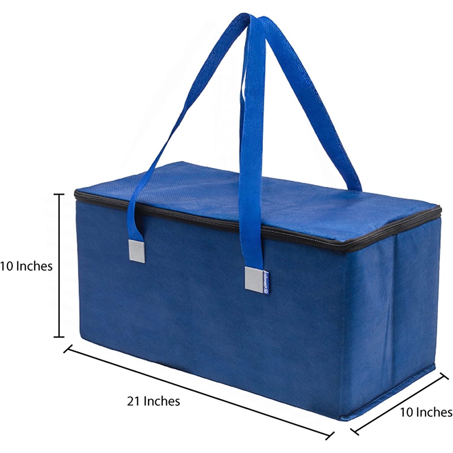 Planet E Reusable Grocery Shopping Bags – Trunk Size Extra Large Collapsible Insulated Zippered Coolers with Reinforced Bottoms Made of Recycled