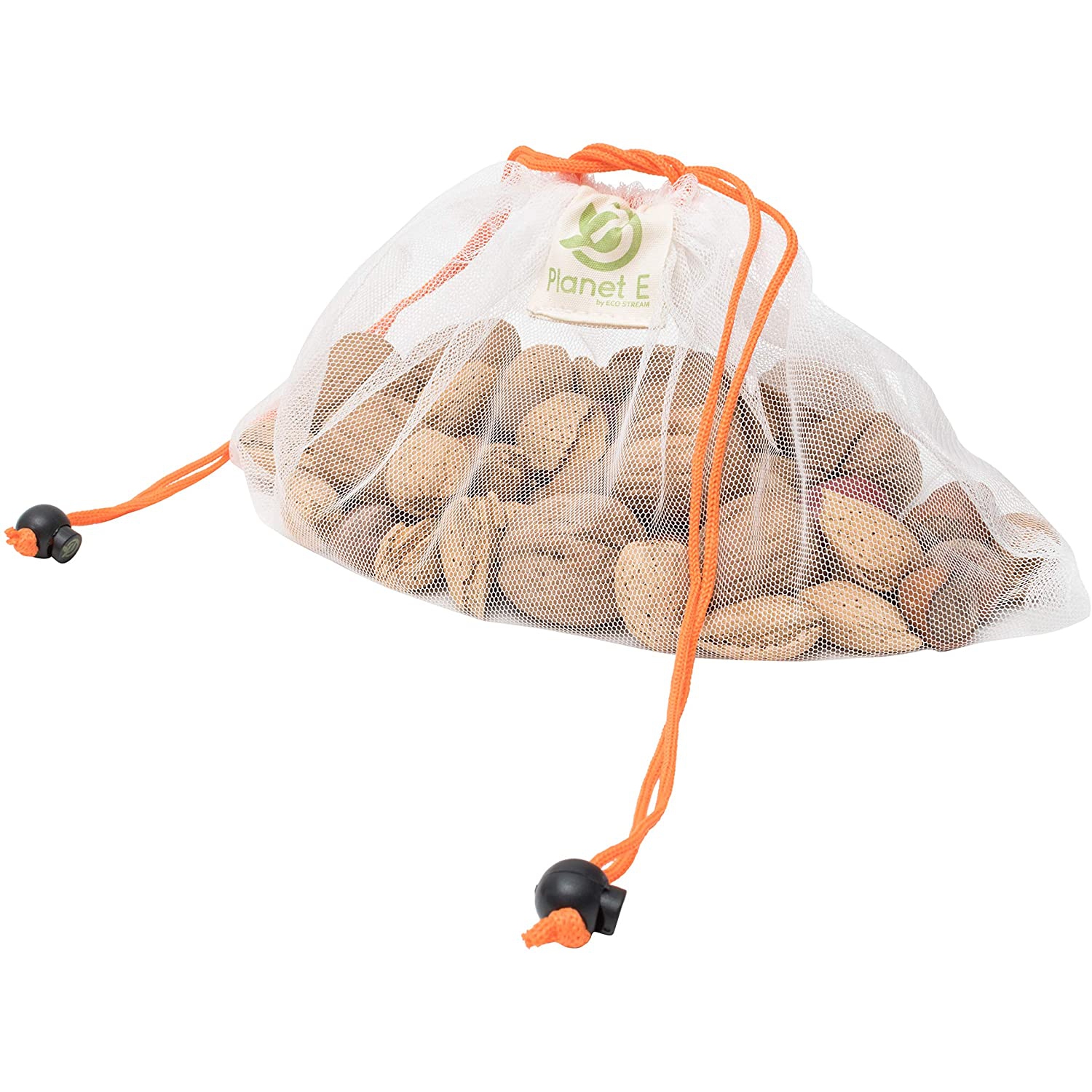 Sacs à fruits et légumes en filet réutilisables de Planet E avec cordon de serrage - Ensemble de 12 tailles variées