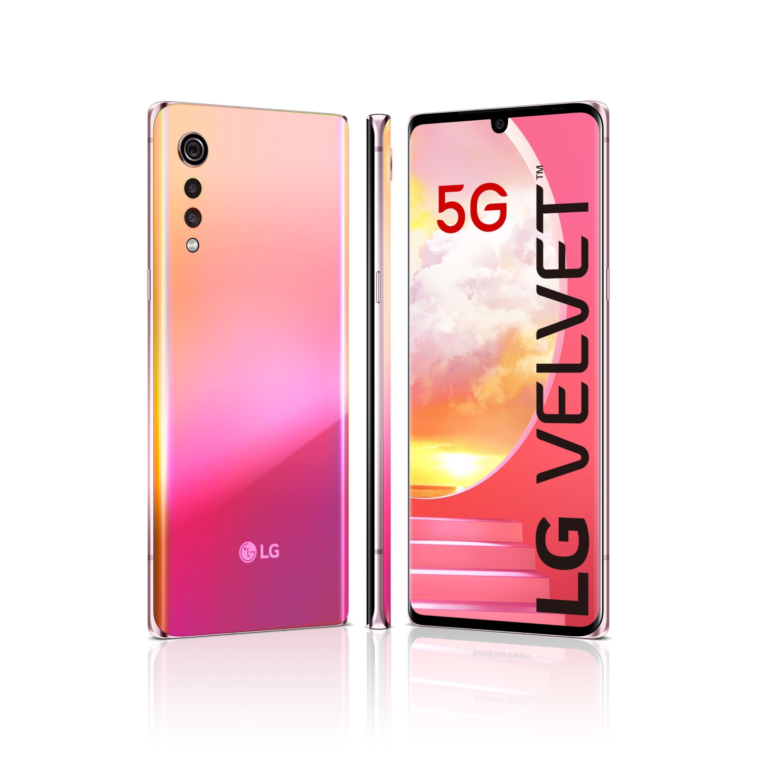 LG Velvet 5G 128GB | Smartphone | Open Box | International Model | Sunset Ex | GSM Unlocked