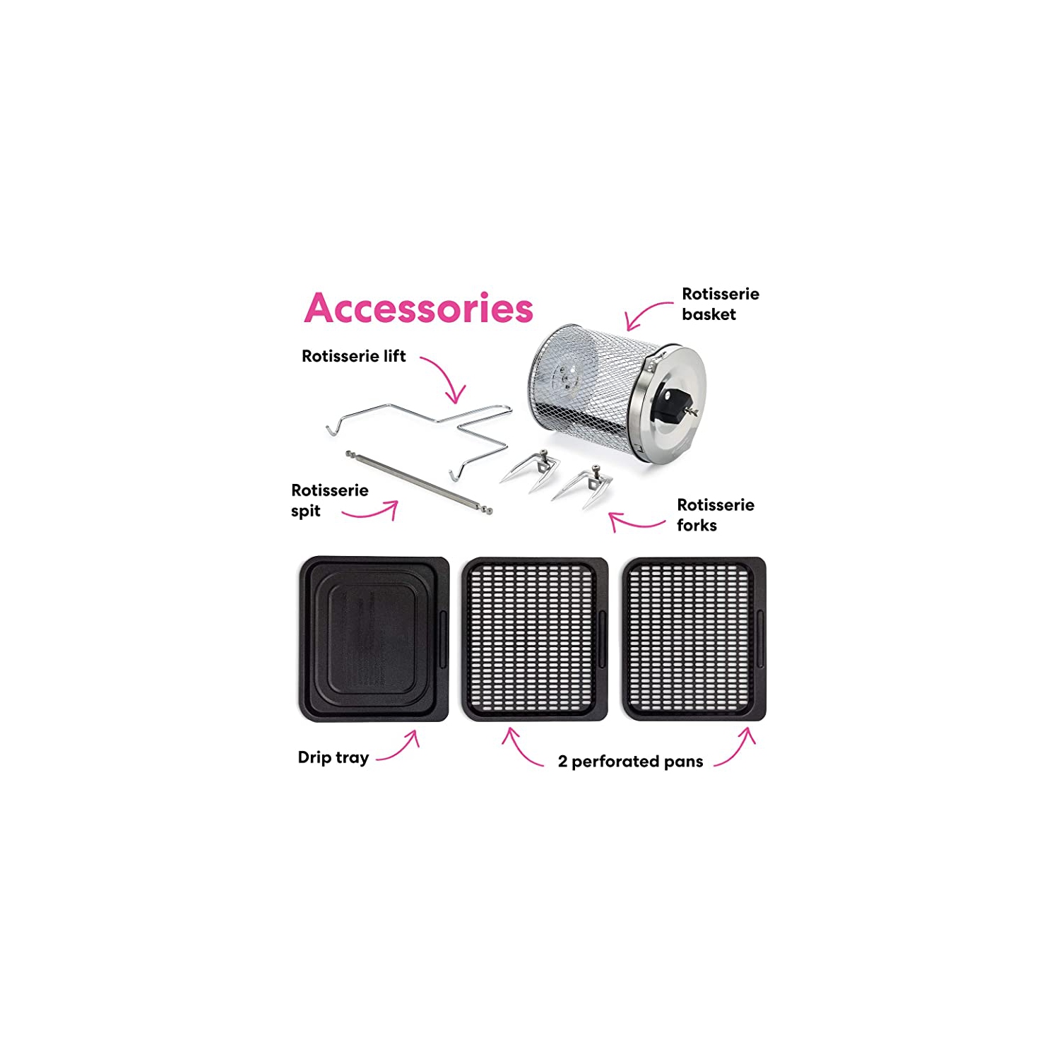 Instant Vortex Pro 9-in-1 Air Fryer, 10 Quart, Air Fry, Roast, Toast, Broil, Bake, Reheat, Dehydrate, Proof & Rotisserie