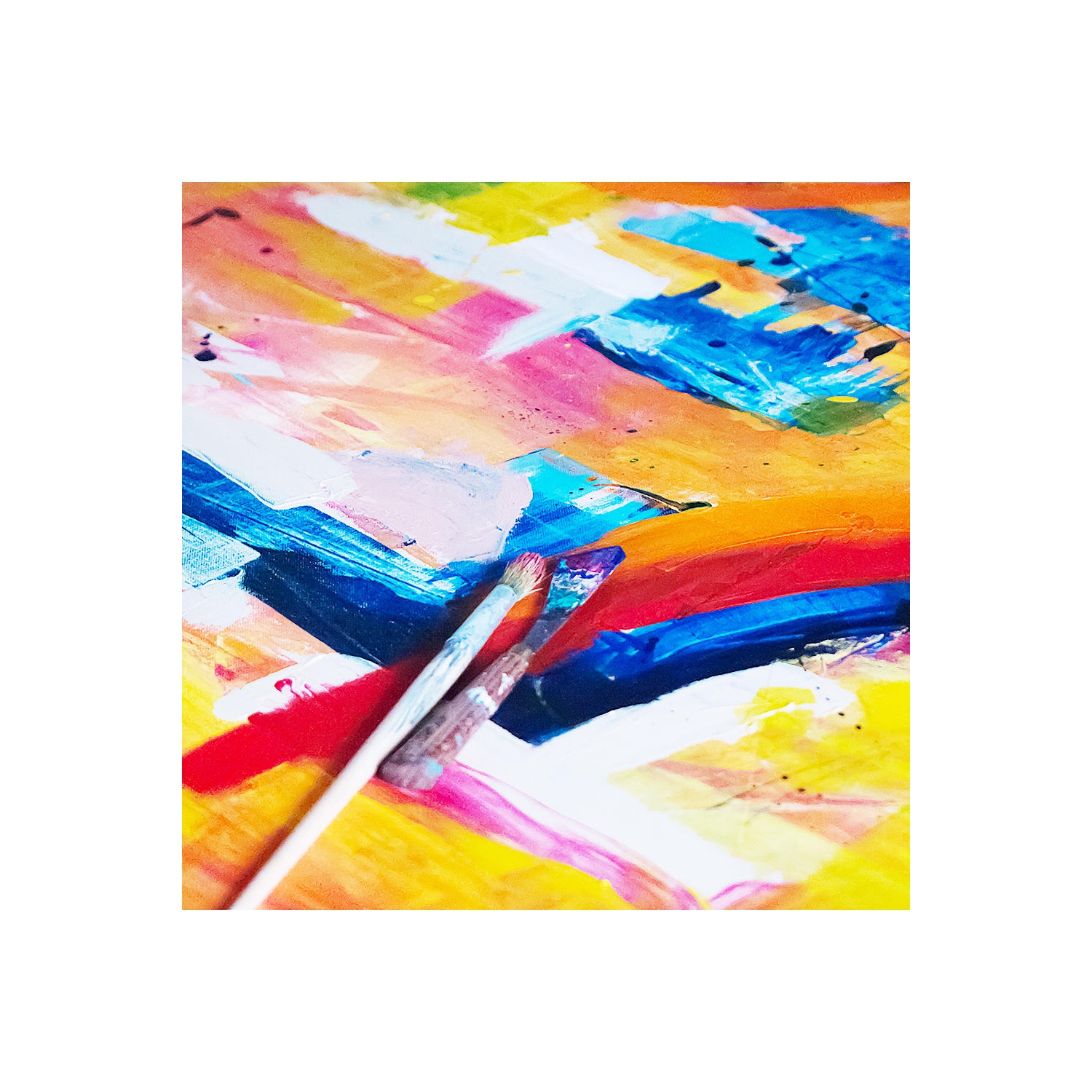 Students, Beginners, Professionals Painting Stretched Blank Canvas, White, 100% Cotton, 8/Pack - Moustache® - 16" x 20"