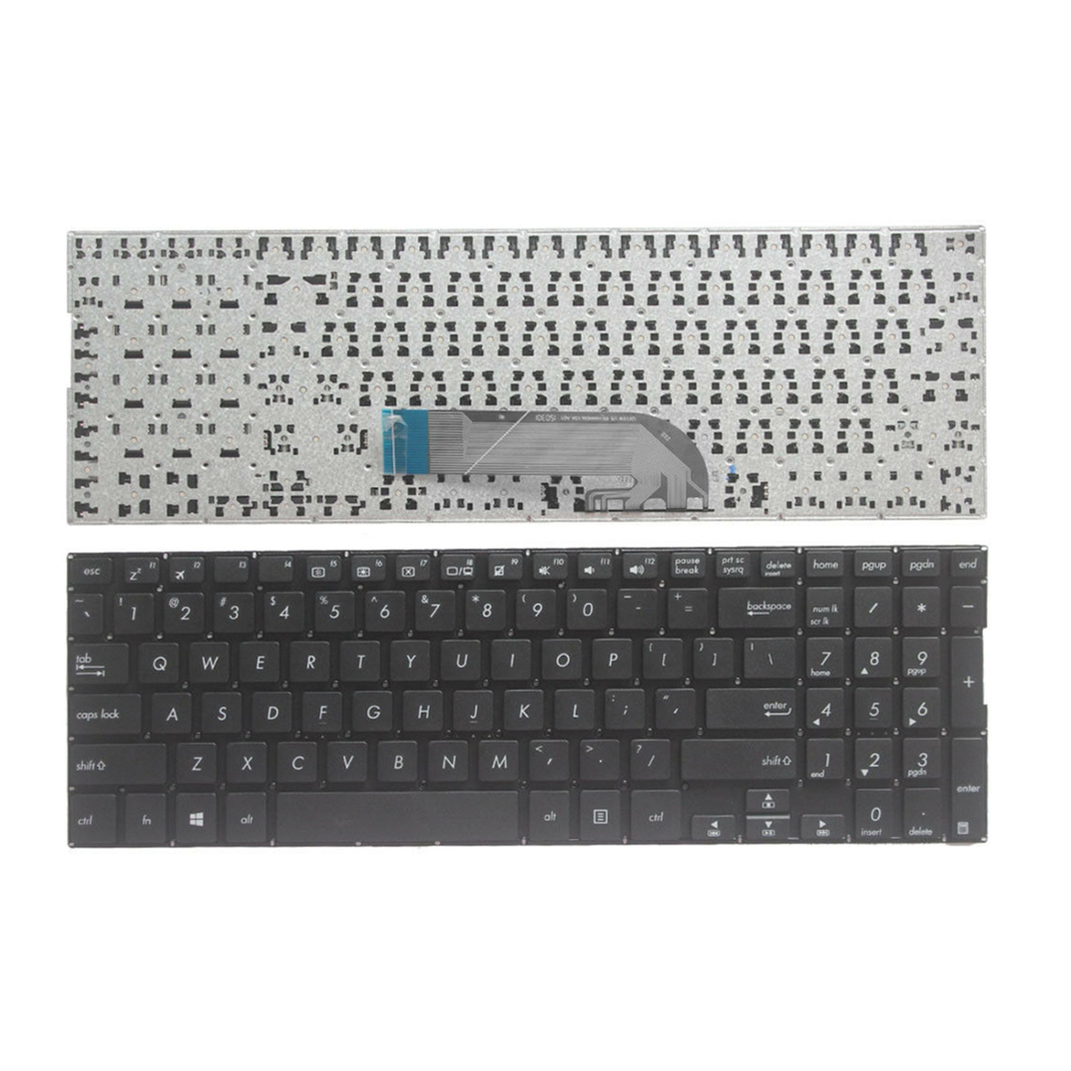Nouveau clavier noir de remplacement pour portable TP500 TP500L d’ASUS&nbsp;:0KNB0-610JUS00 0KNB0-610JUK00 sans cadre