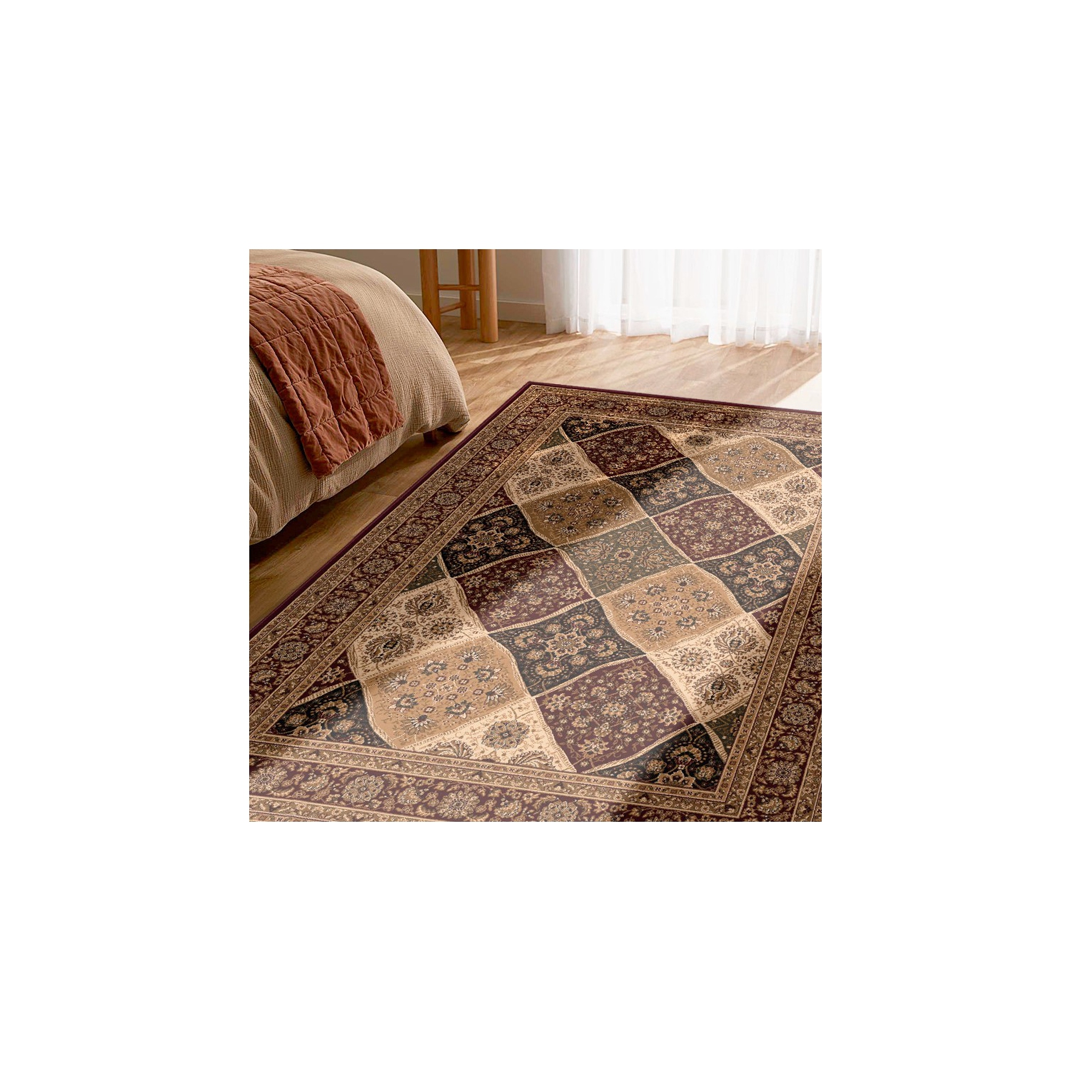 Rug Branch Traditional Persian Medallion Indoor Area Rug