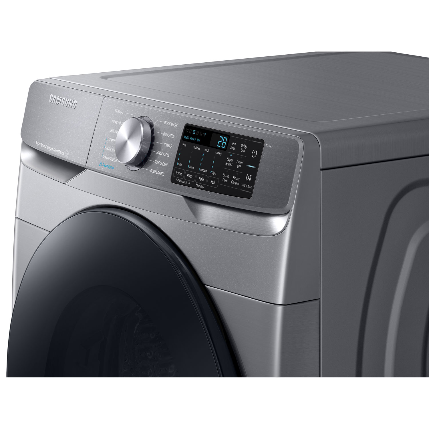 Samsung 5.2 Cu. Ft. High Efficiency Front Load Steam Washer - Platinum