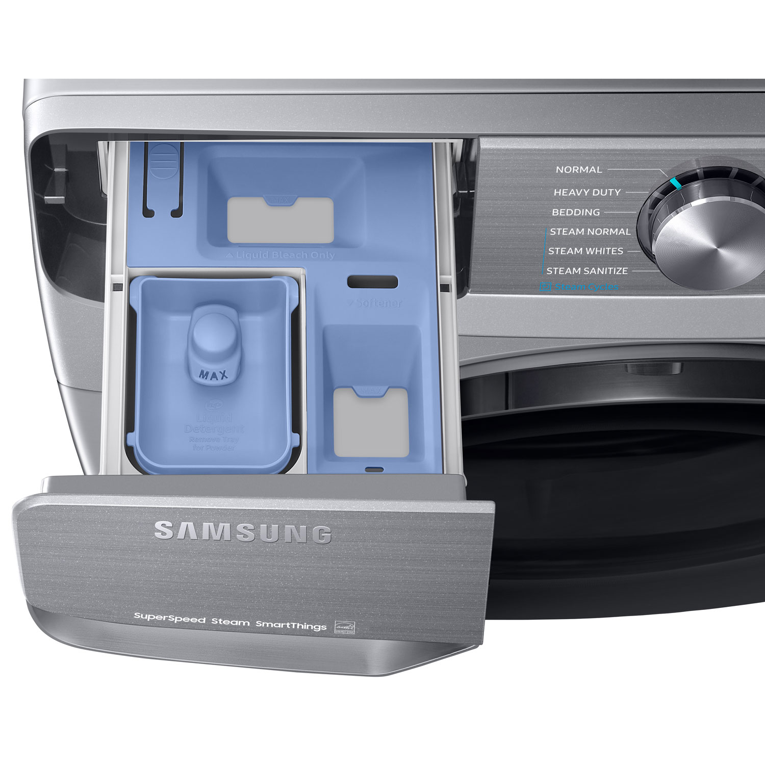 Samsung 5.2 Cu. Ft. High Efficiency Front Load Steam Washer - Platinum