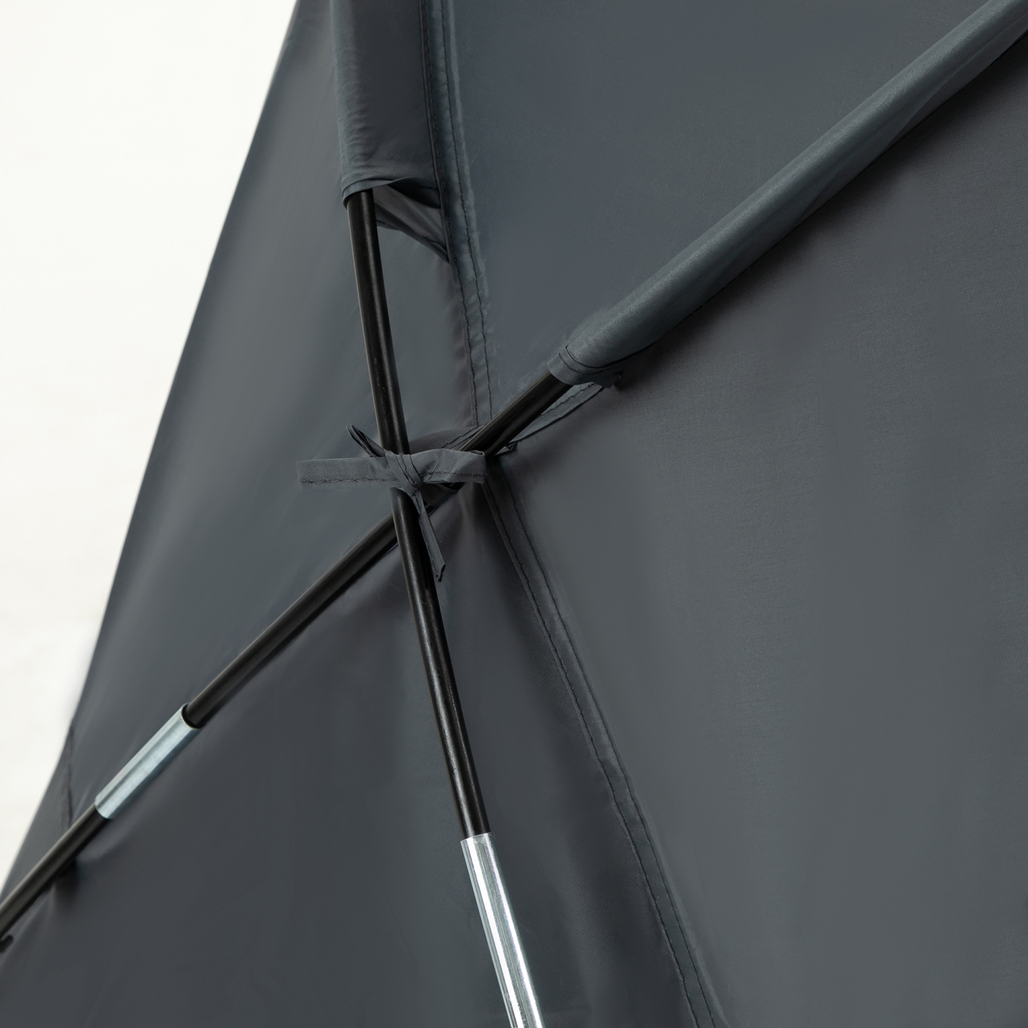 Outsunny Camping Tent Cot, Multifunctional Folding Tent Combo, Portable Off-Ground Tent Shelter with Self-Inflating Air Mattress and Carry Bag for 1