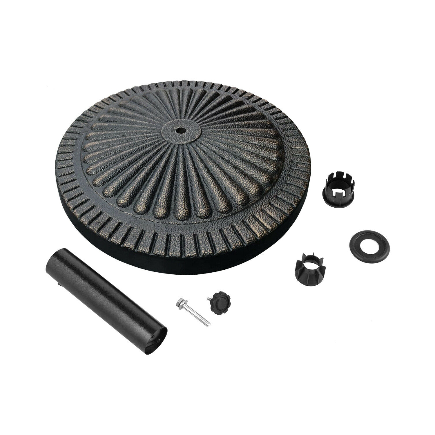 Gymax 30LBS Round Patio Market Umbrella Base Heavy-Duty Outdoor Stand